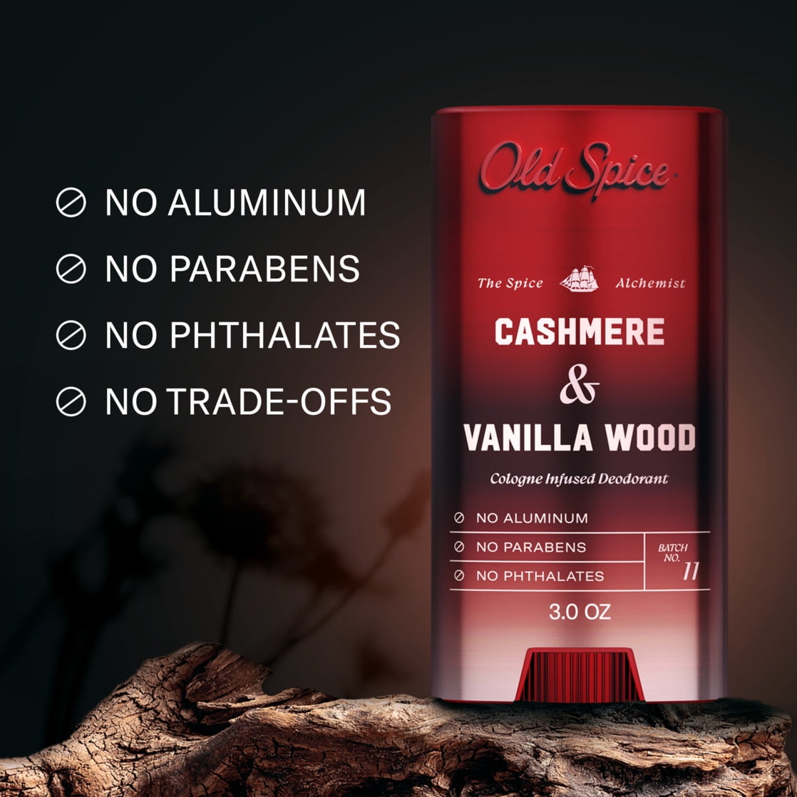 Old Spice Men's Deodorant Spice Alchemist Collection, Cashmere & Vanilla Wood (3 oz) 0hjl7