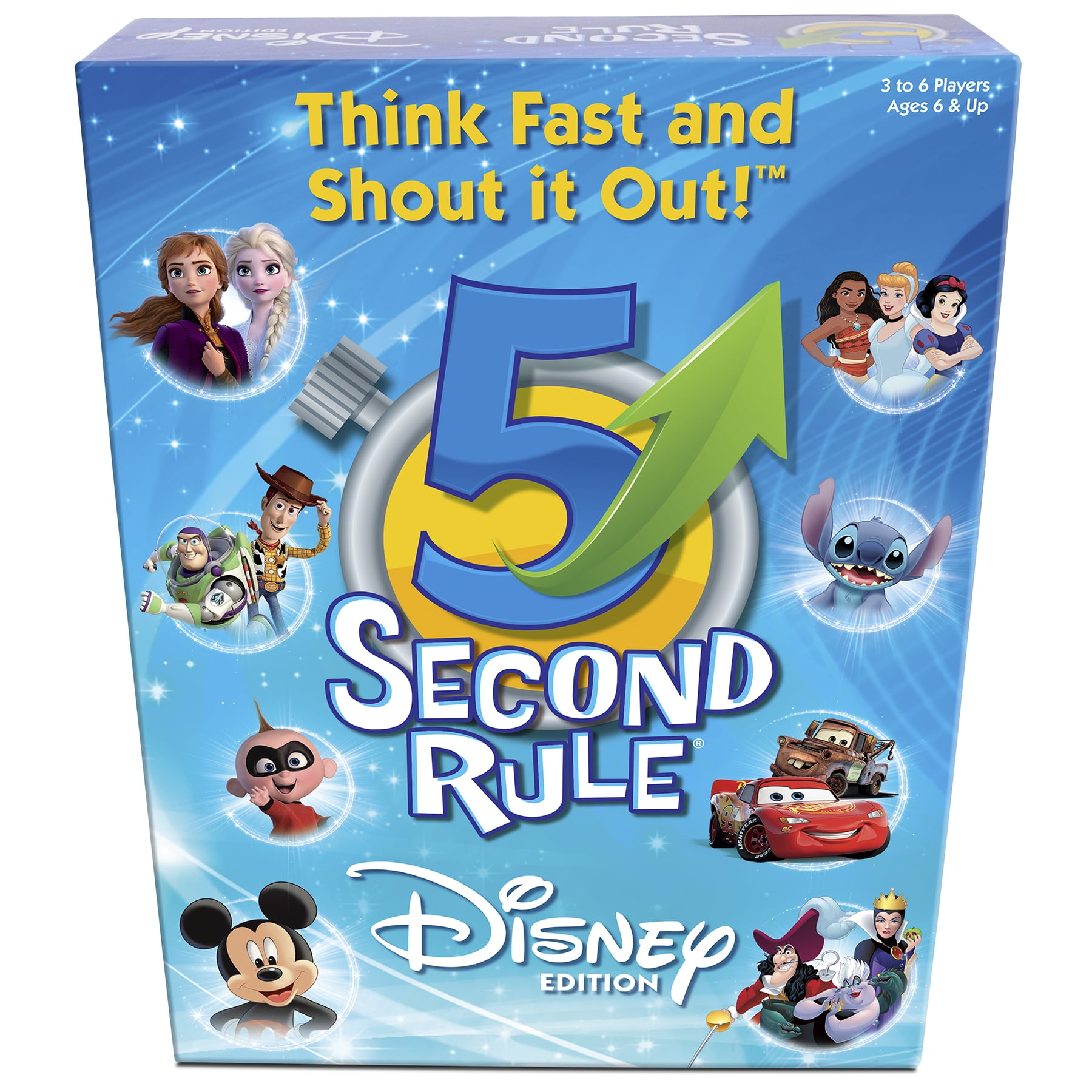 PlayMonster Disney 5 Second Rule Board Game for Kids and Families (1 Pack) i985m