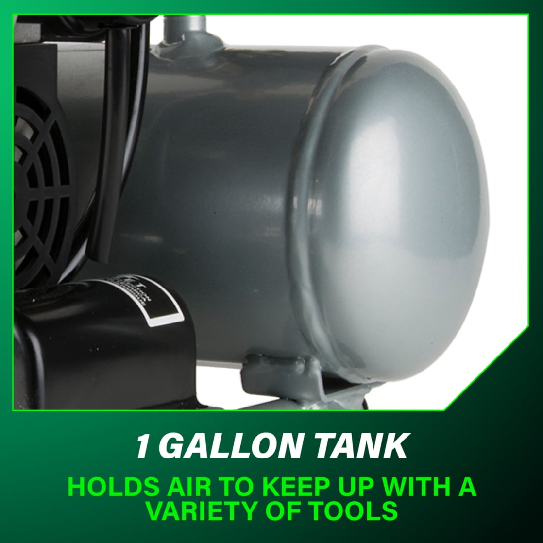 Metabo HPT Quiet Oil-Free Air Compressor (1 gal, 25.2 lb) s1edh
