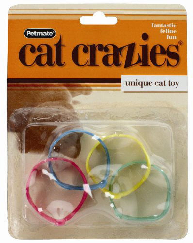Petmate Cat Crazies Interactive Cat Toys for Indoor Play (Multicolor, 4 Pack) aevpr