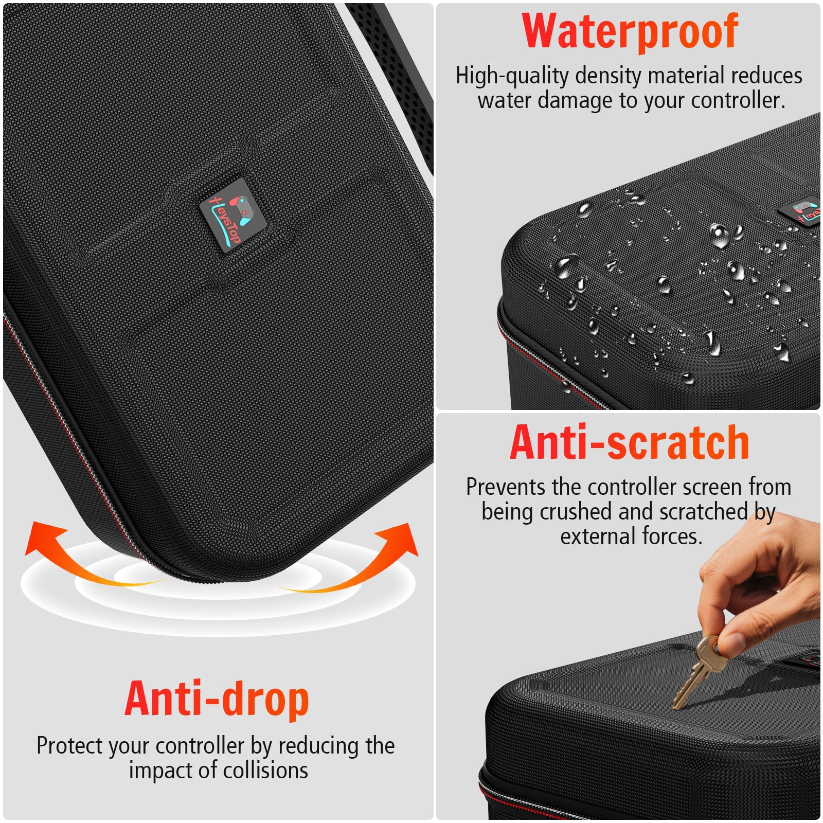 HEYSTOP Carrying Storage Case for Nintendo Switch 2 (Protective Travel Bag, 18 Game Cartridge Slots, Black) y06xw