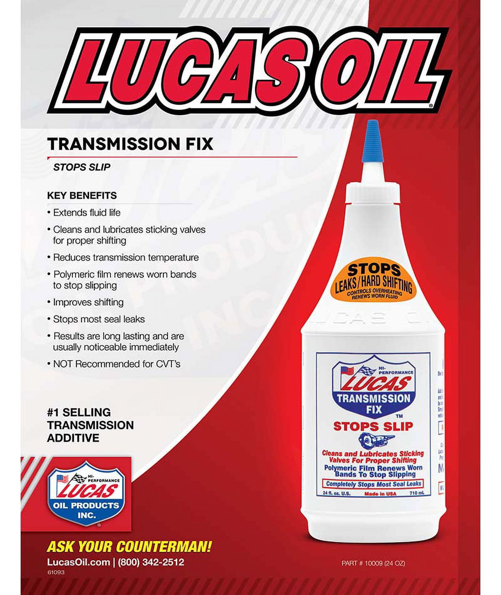 Lucas Oil Transmission Fix Automotive Performance Additive (24 oz) o1zpg