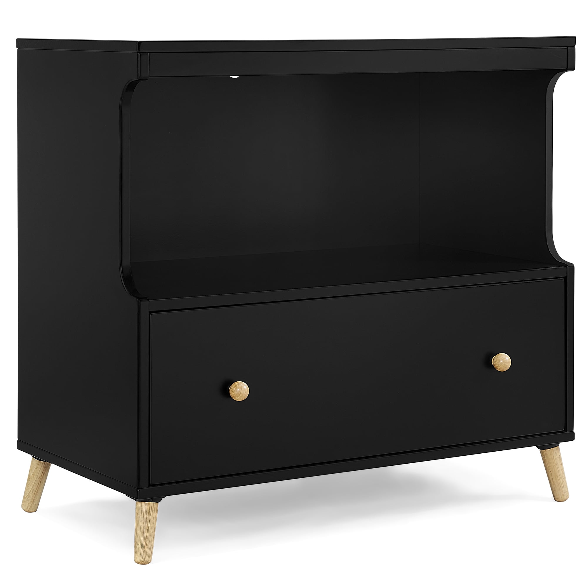 Delta Children Essex Convertible Changing Table with Drawer (White, 34.25 in x 20.75 in x 36 in) p5h77
