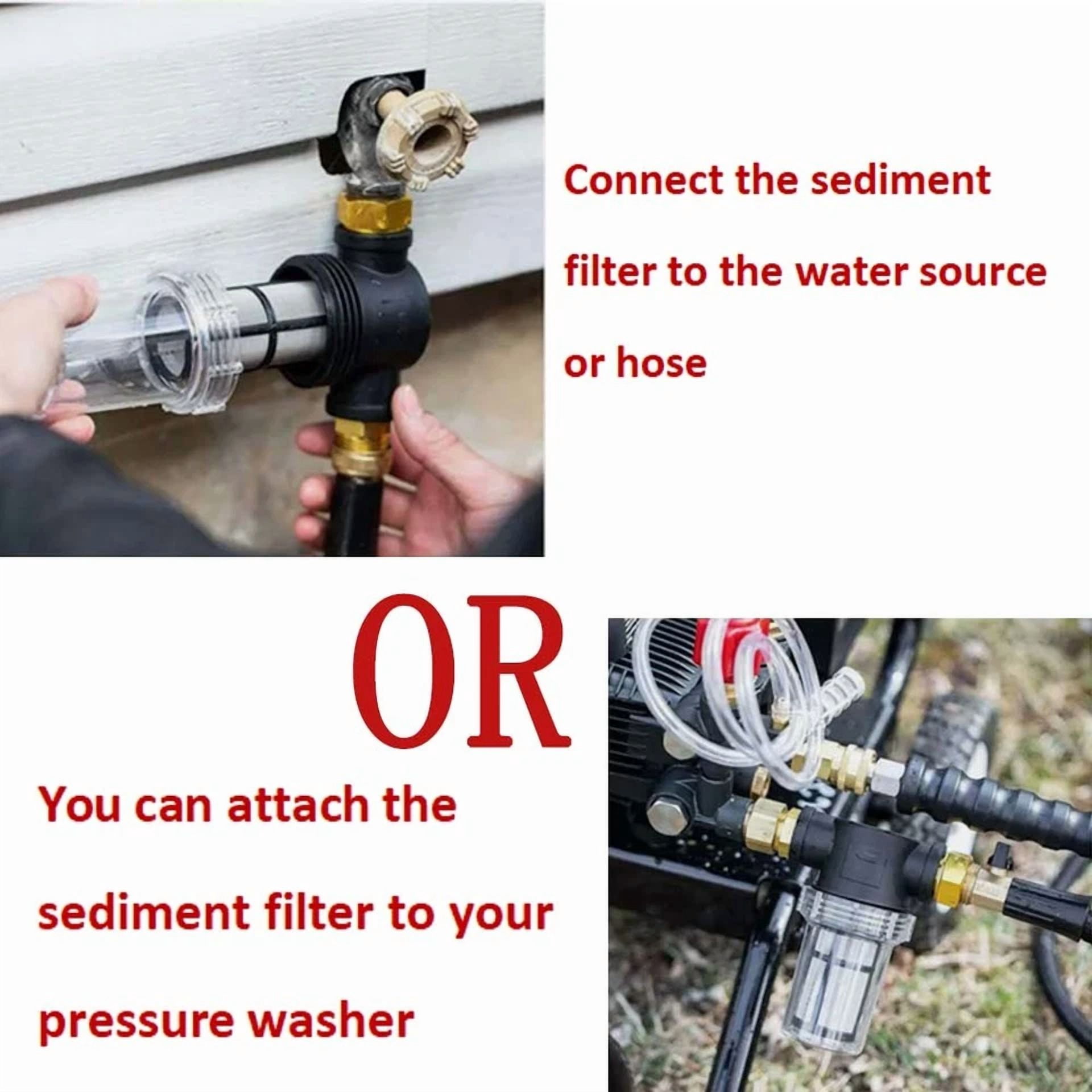 Purely Elizabeth Garden Hose Inlet Filter for Pressure Washer (3/4 in) na3sk