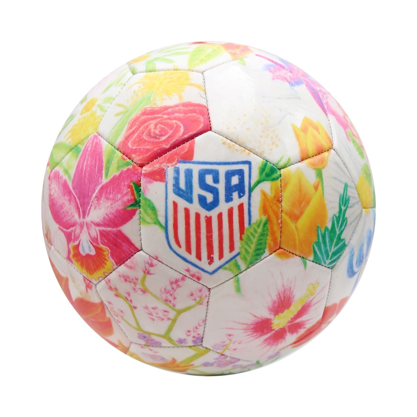 Icon Sports U.S. Soccer USMNT Official Regulation Soccer Ball (White, Size 5) gd2yg