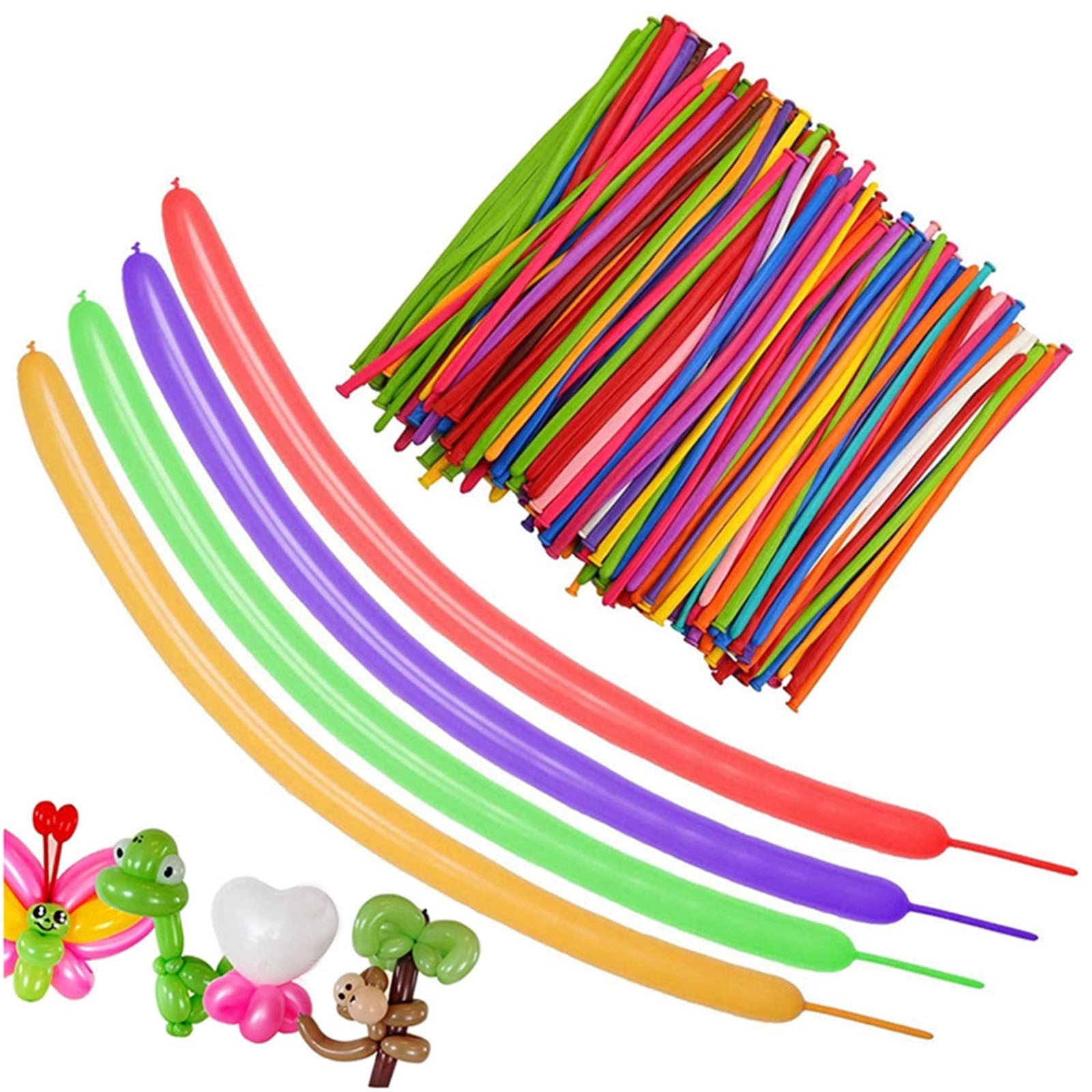 Kidyawn Twisting Balloons for Animal Modeling, Thickened Latex Magic Balloons for Party Decorations (Assorted Colors, 100 Pack) qafw0