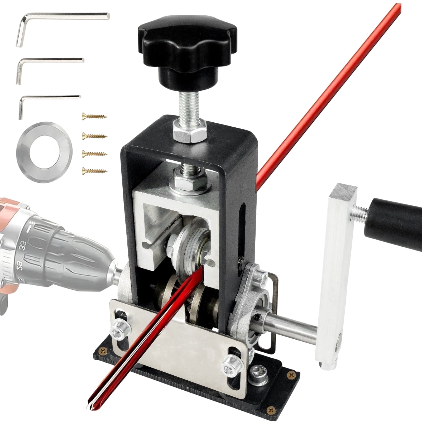 JAMCORAX Manual Wire Stripping Machine, Drill Powered Copper Cable Peeler Tool (0.06 in to 1 in) du764