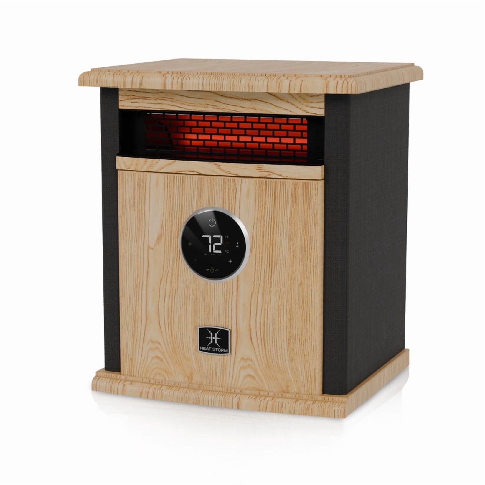 Heat Storm Infrared Cabinet Heater, 1500 Watt Portable Electric Space Heater with Remote Control (Black, 1500 Watt) e36f9