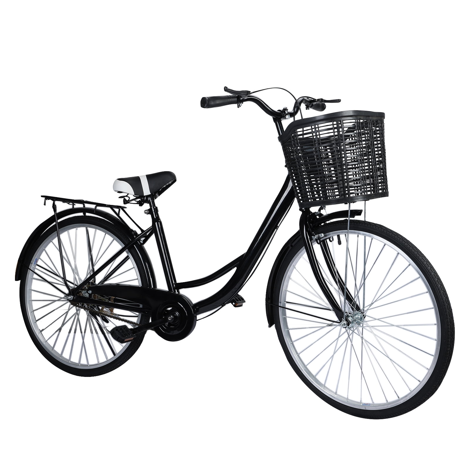 LA TALUS Adult Cruiser Bike with Basket (26 in) fp127