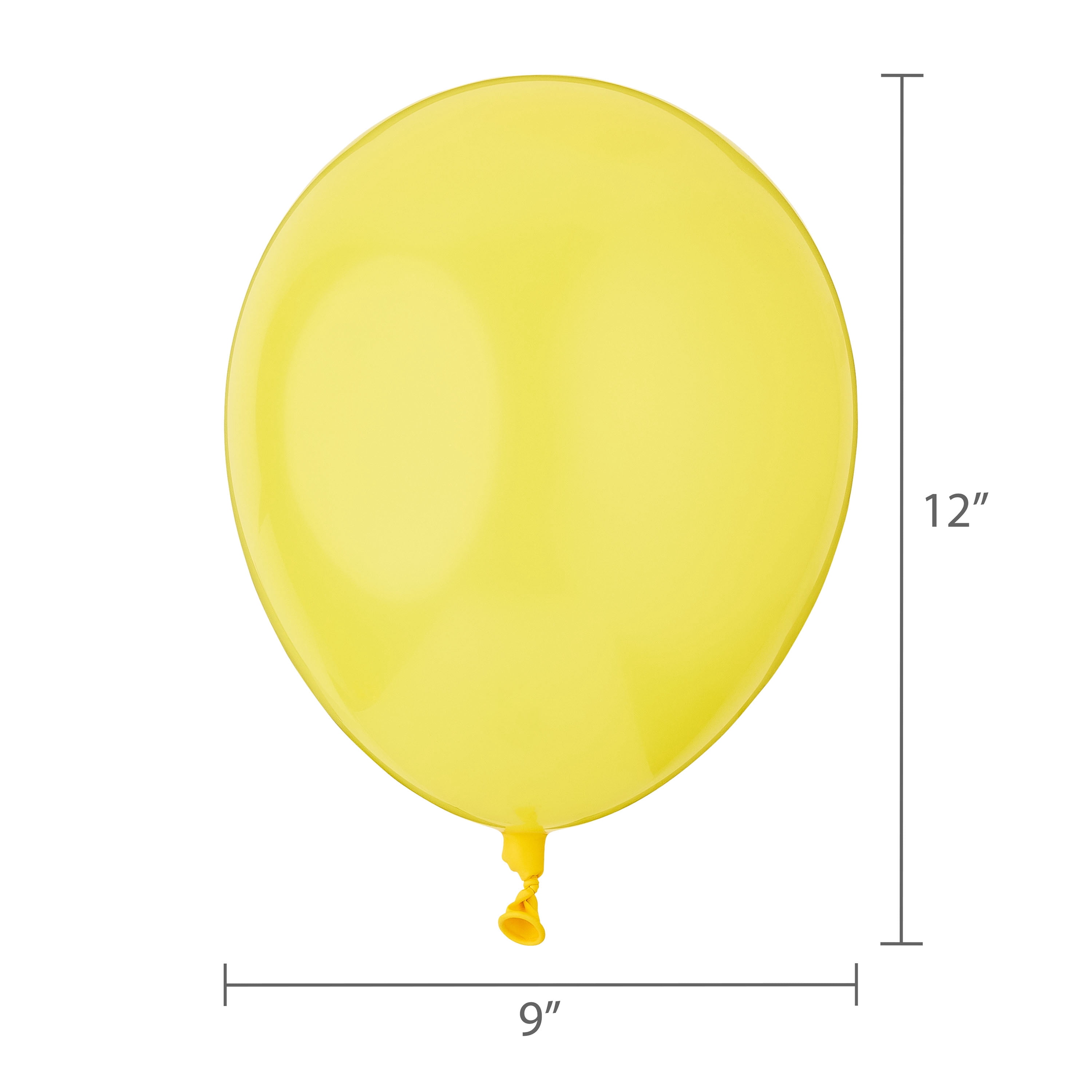 Way To Celebrate Latex Party Balloons (Yellow, 15 Pack, 12 in) elt87