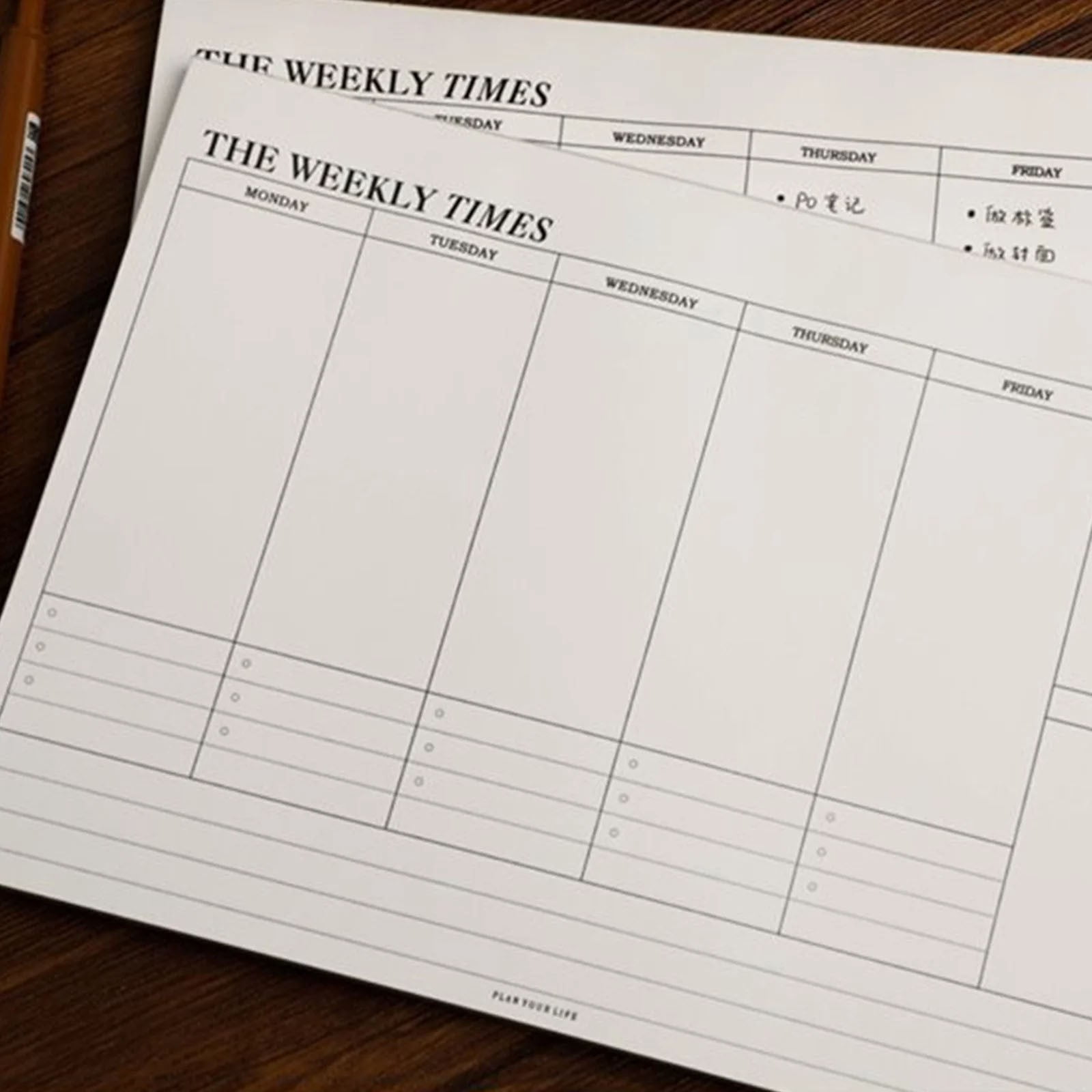 Xuyyia Undated Monthly Planner Notepad, Tear-Off Calendar Sheet for Holiday Scheduling (White, 9.64x6.89 in, 60 Sheets) ioqxo