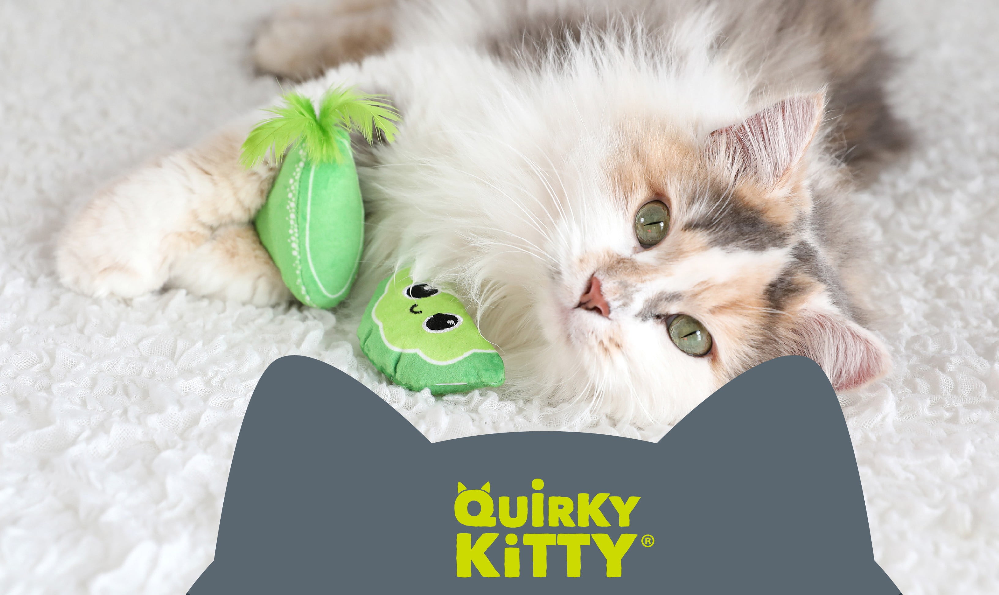 Petmate Quirky Kitty Mouse Hunter Interactive Catnip Plush Toy (Gray, 1 Pack) lprks
