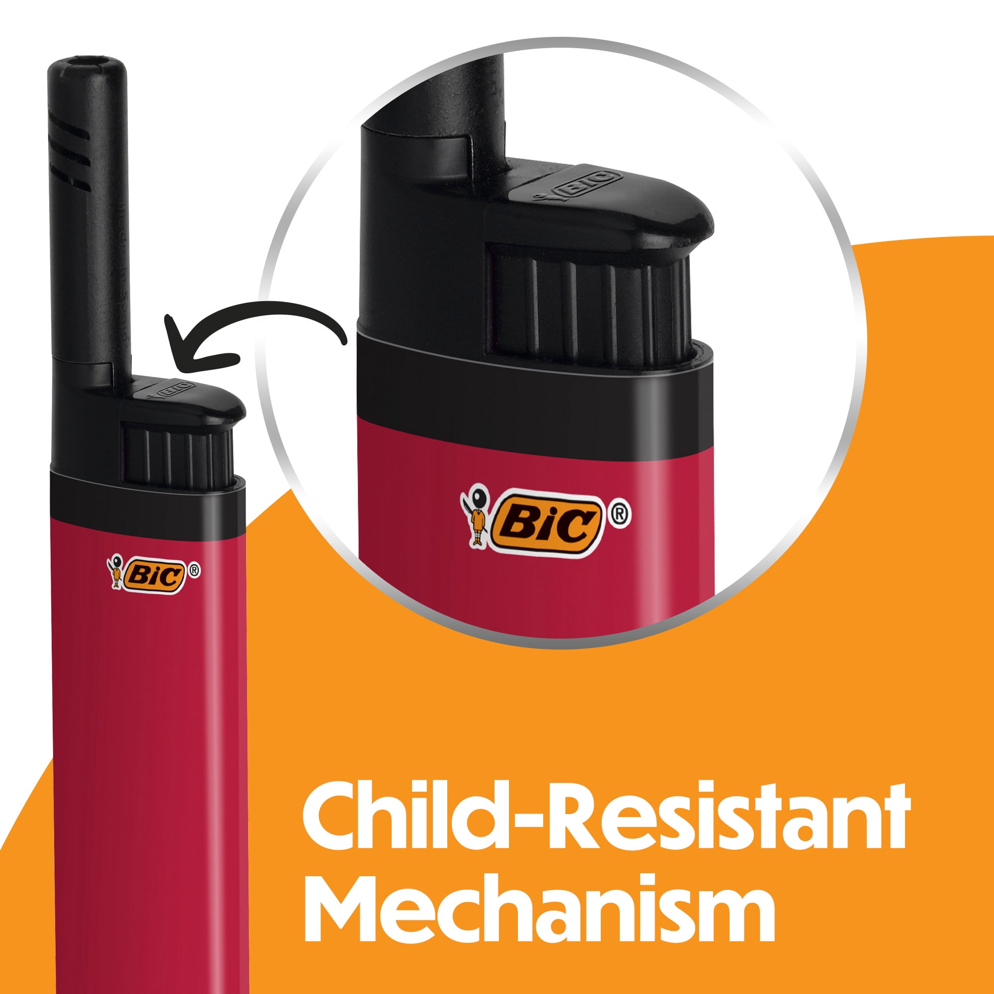BIC EZ Reach Candle Lighters, Extended Wand for Grills and Firepits (Assorted Colors, 6 Count) 9ko1w