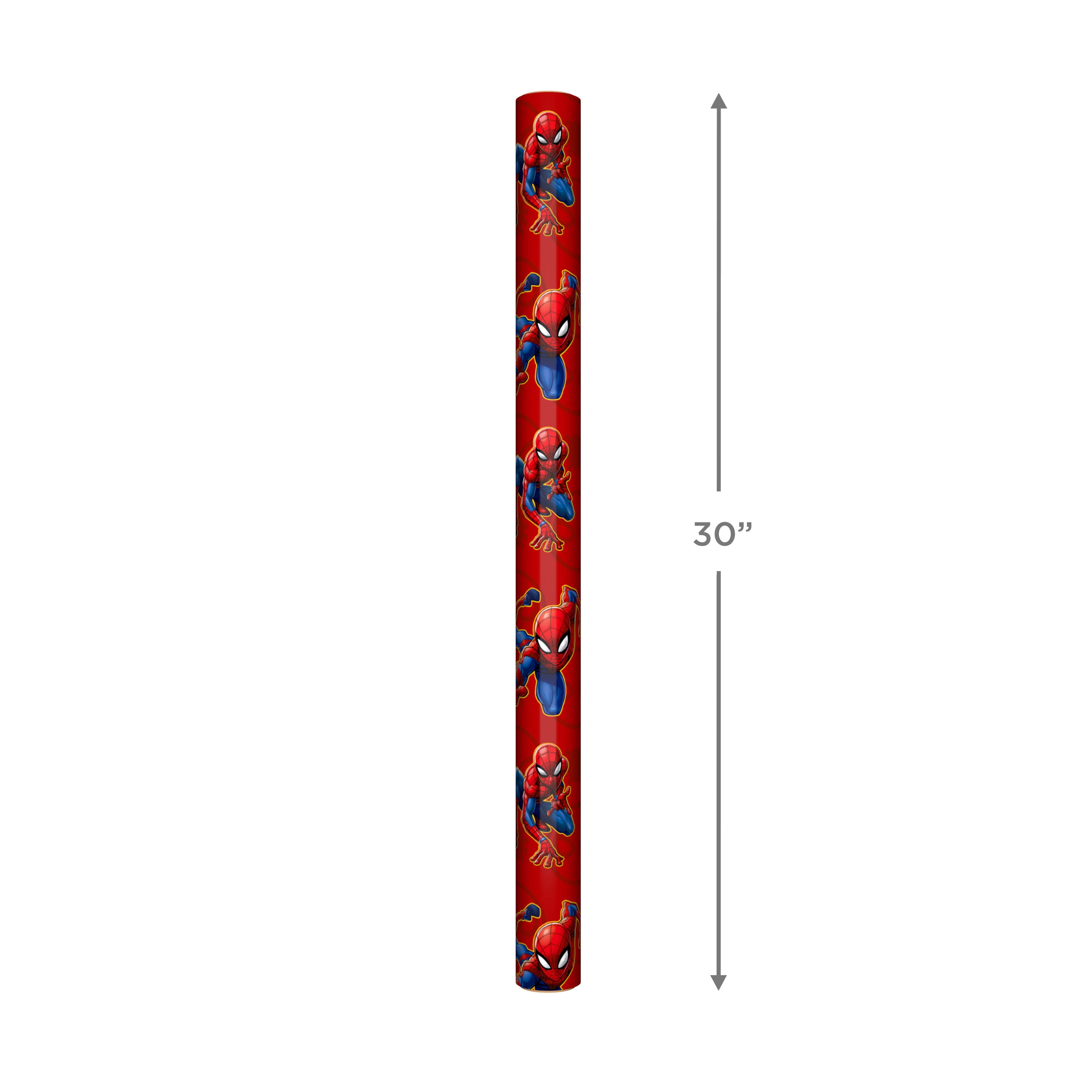 Hallmark Marvel Spider-Man Gift Wrapping Paper (Red, 22.5 sq. ft.) iyals
