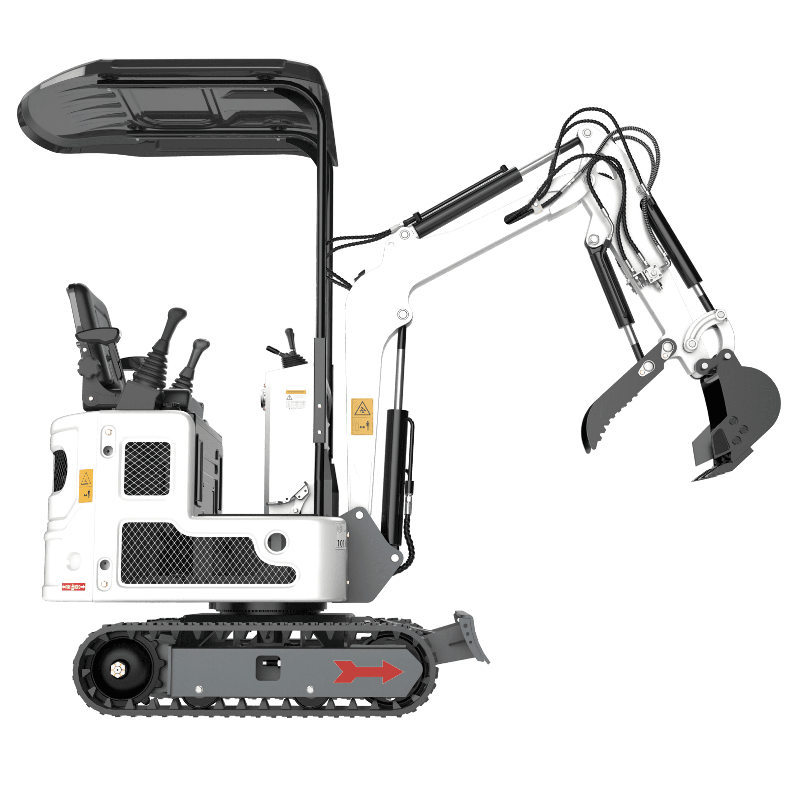 MachPro 1.2 Ton Mini Excavator with B&S Gasoline Engine and Toothless Bucket (88.82 x 36.1 x 87.2 in) 0morh