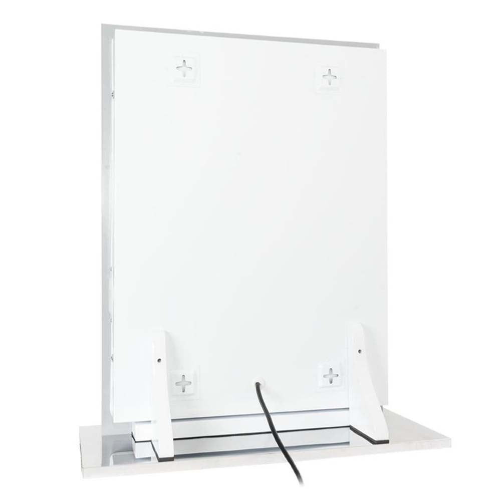 Impressions Vanity Hollywood Mirage Makeup Mirror with LED Lights (White, 25 in x 19 in) 0xte7