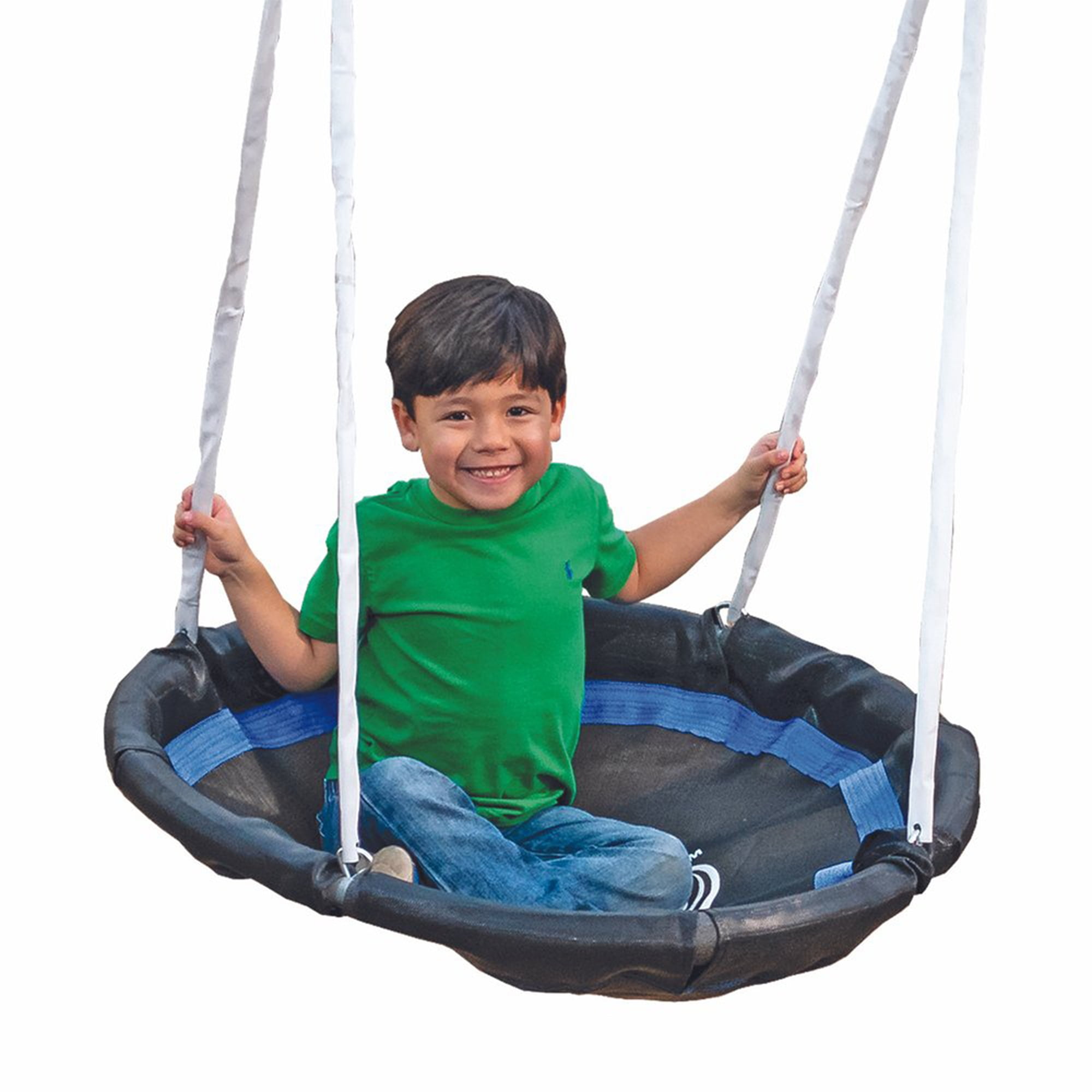 XDP Recreation Outdoor Swing Set with Wave Water Slide and Disc Swing (Black, 118 in x 91 in x 74 in) fv6bb