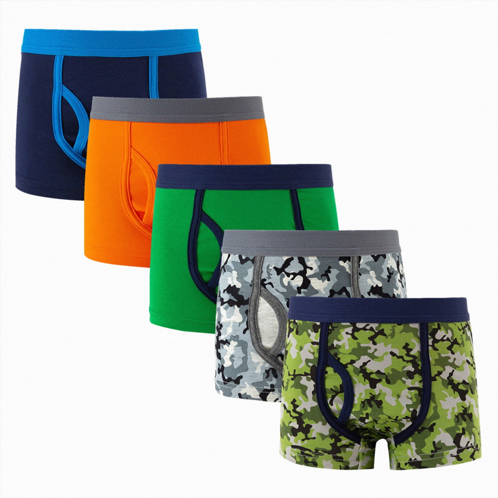 JUMEYU Boys Boxer Briefs Breathable Soft Tagless Underwear for Toddlers (Camouflage, 5 Pack, 4T-5T) yeeev