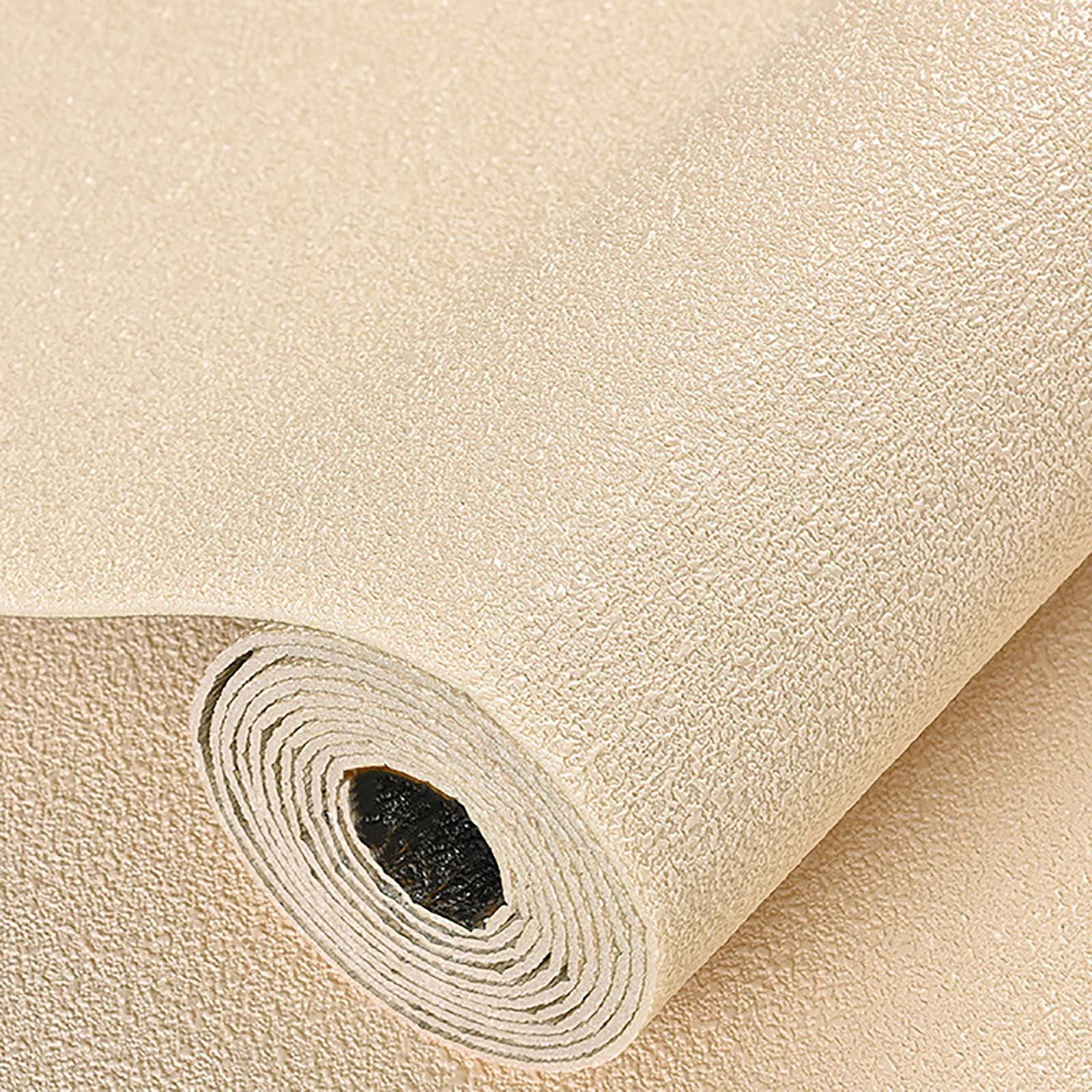 Sinimoko Peel and Stick Wallpaper, Self-Adhesive Waterproof PVC Vinyl Wall Covering, 3D Textured Removable Decor for Bedroom and Furniture (Yellow, 17.7 in x 118 in) 03ot6