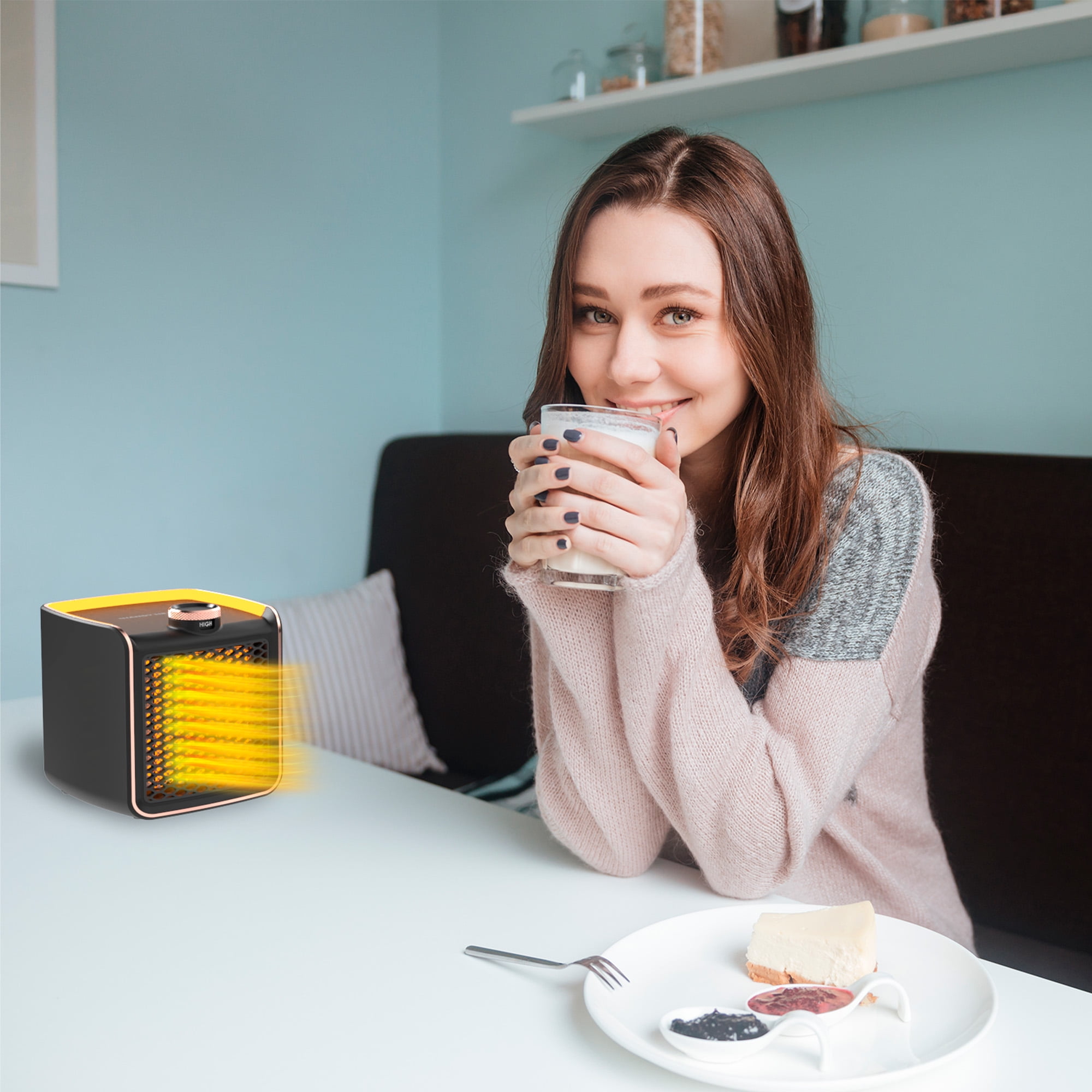 Handy Heater Instant Heat Personal Space Heater (Compact, Portable, 1.5 kWh) 920jv