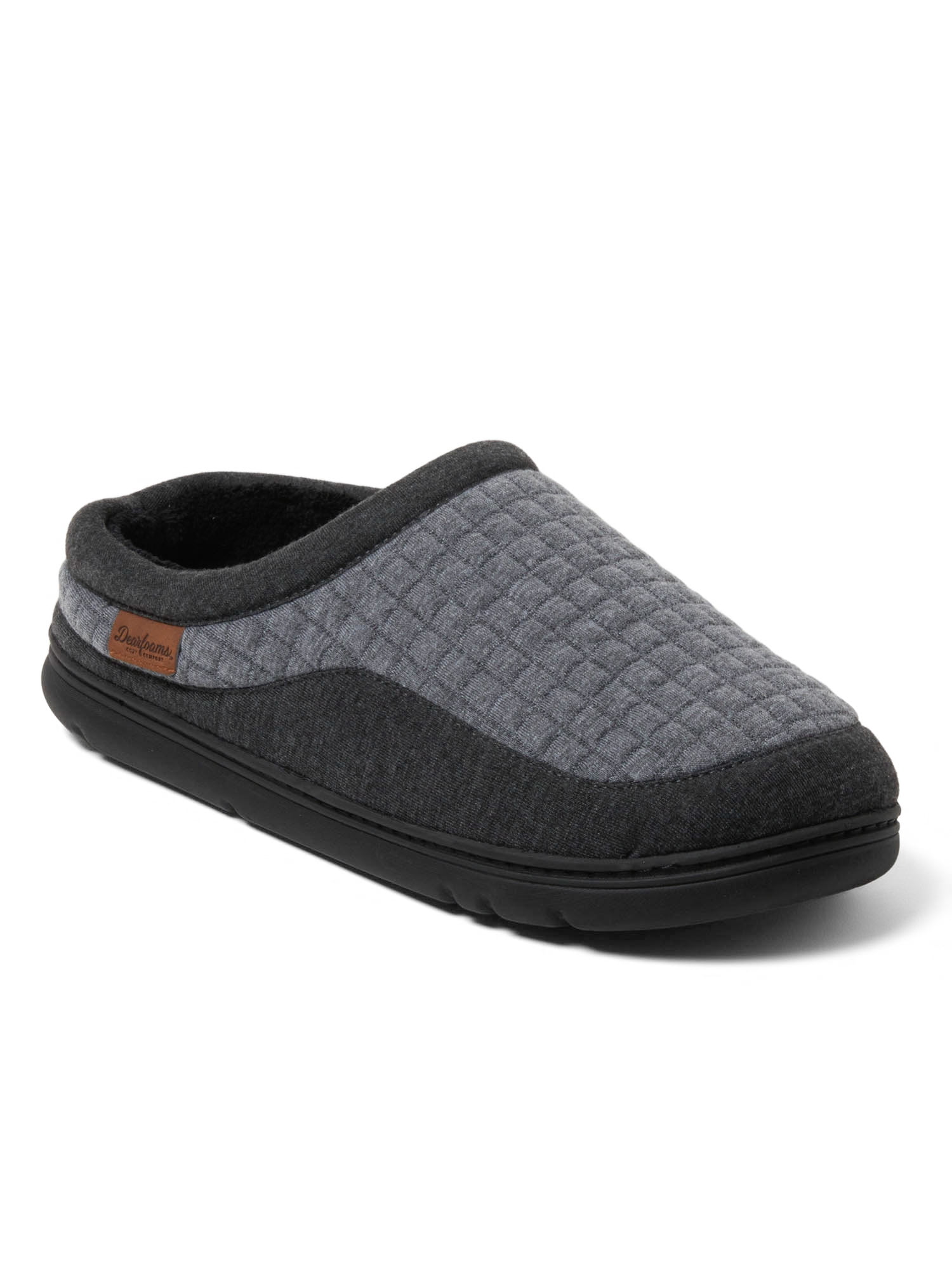 Dearfoams Cozy Comfort Men's Lounge Clog Slipper (Grey, 10 US) yc6na