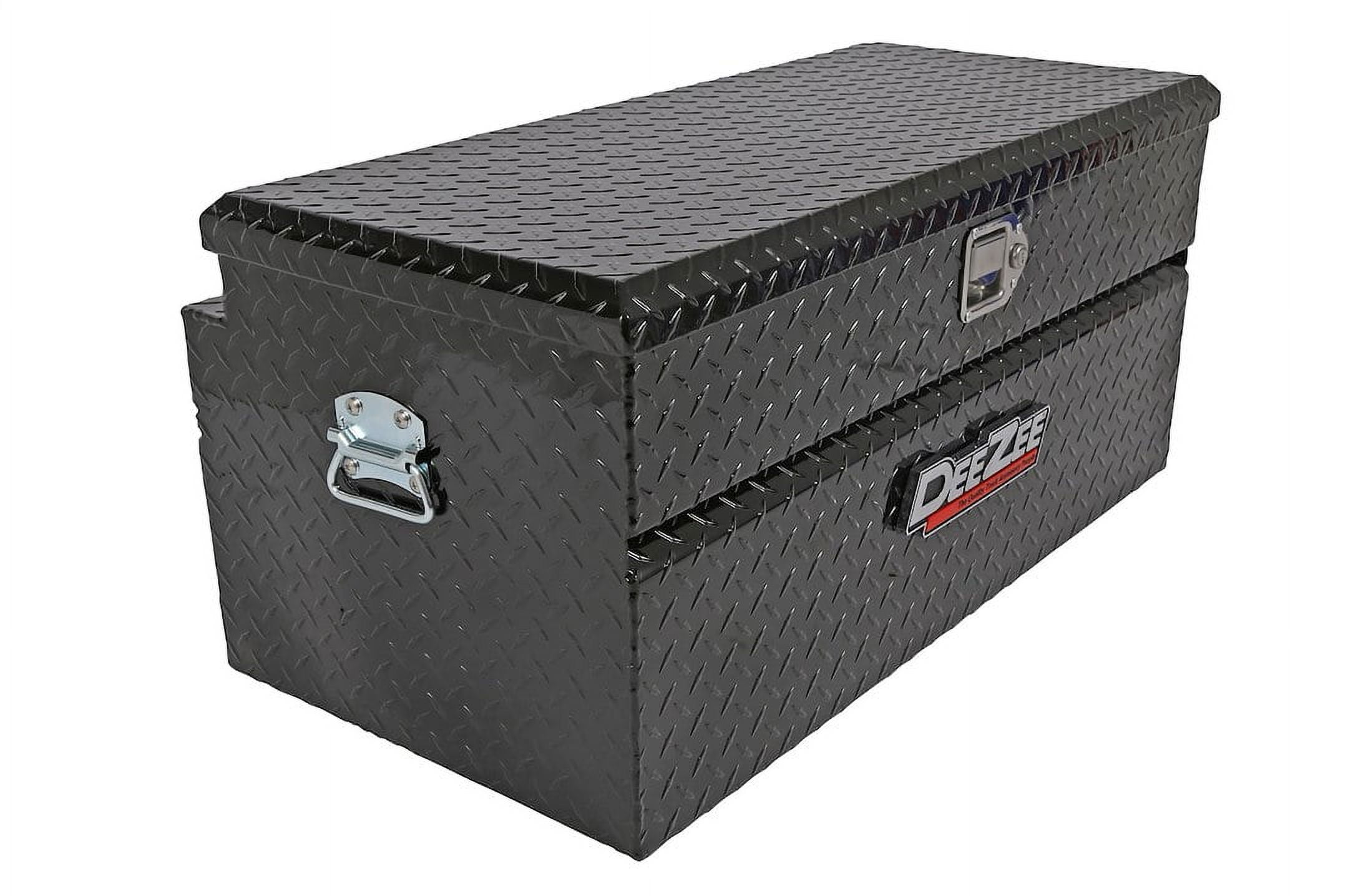 Dee Zee Universal Truck Tool Box Heavy-Duty Aluminum Storage Chest (Black, 37 in) q86uw