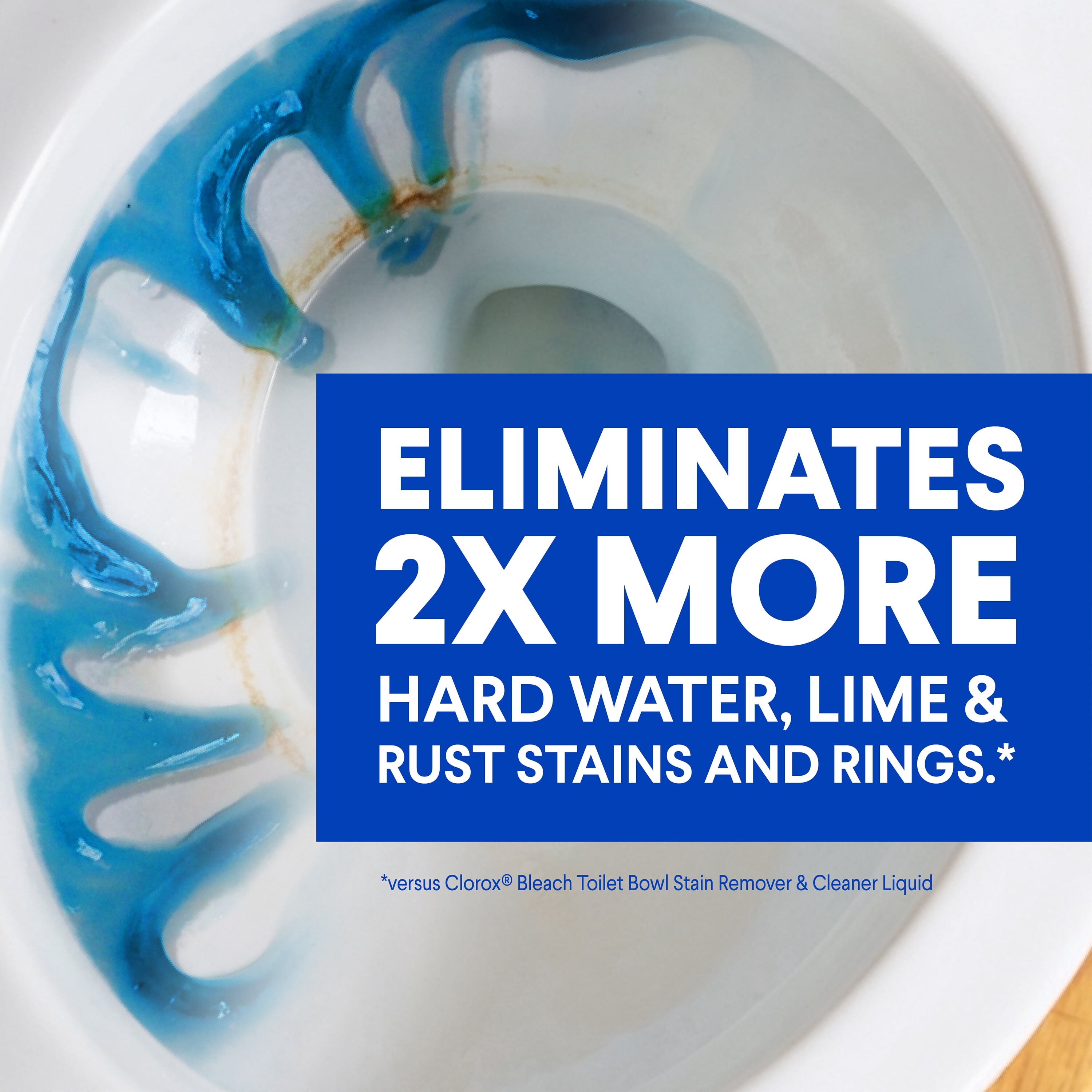 Clorox Toilet Bowl Cleaner Heavy Duty Stain and Ring Remover, Arctic Clean (24 fl oz, Pack of 2) 947l1