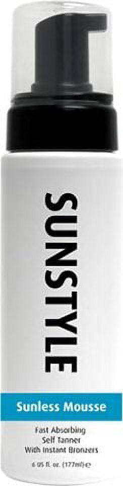 Sunstyle Sunless Bronze Self Tanner Mousse, Fast-Absorbing Instant Bronzing Foam (6 fl oz) mf61j