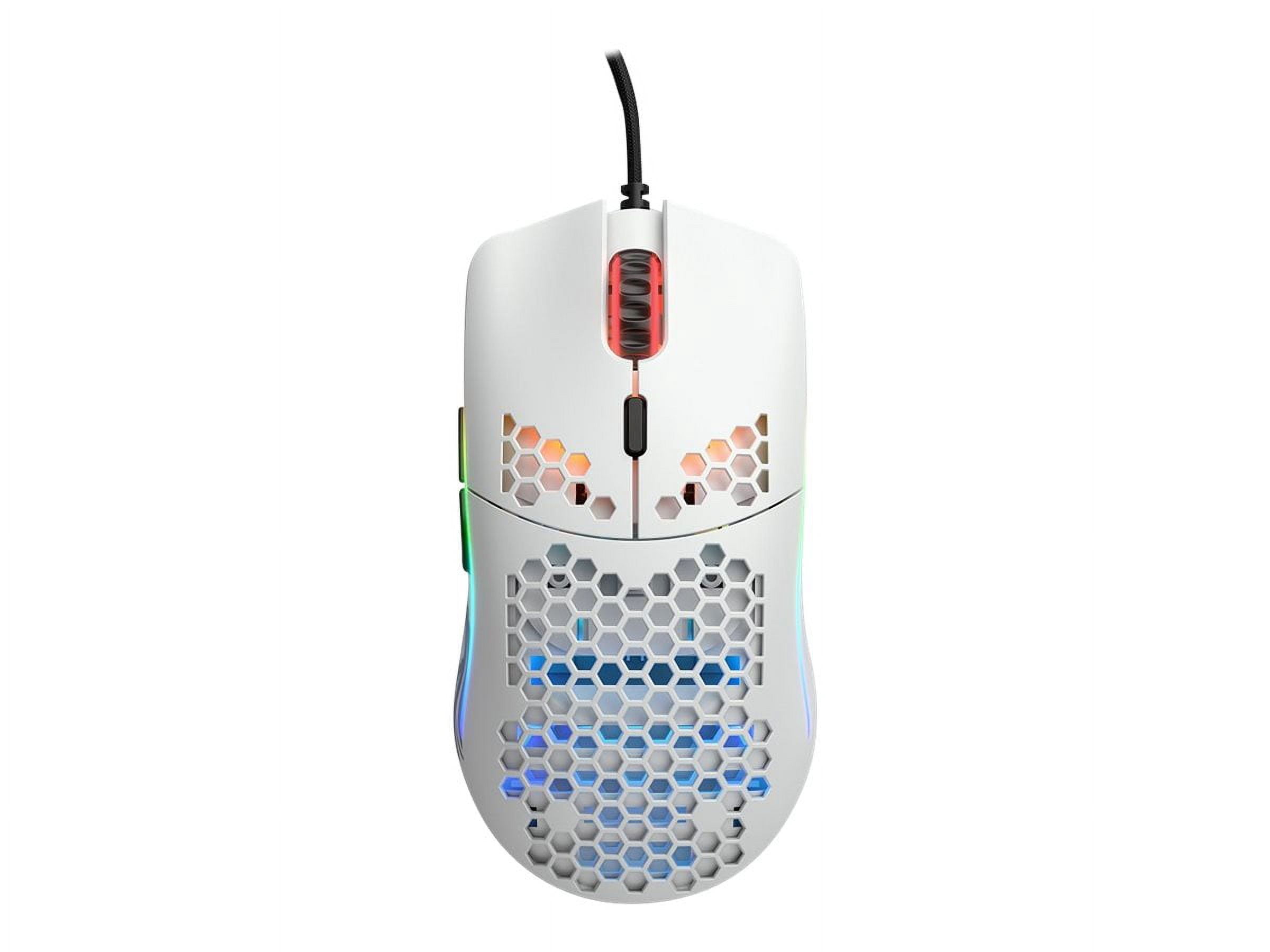 Glorious PC Gaming Race Model O Minus Wired Gaming Mouse (Matte White, 6 Buttons) v9fkb