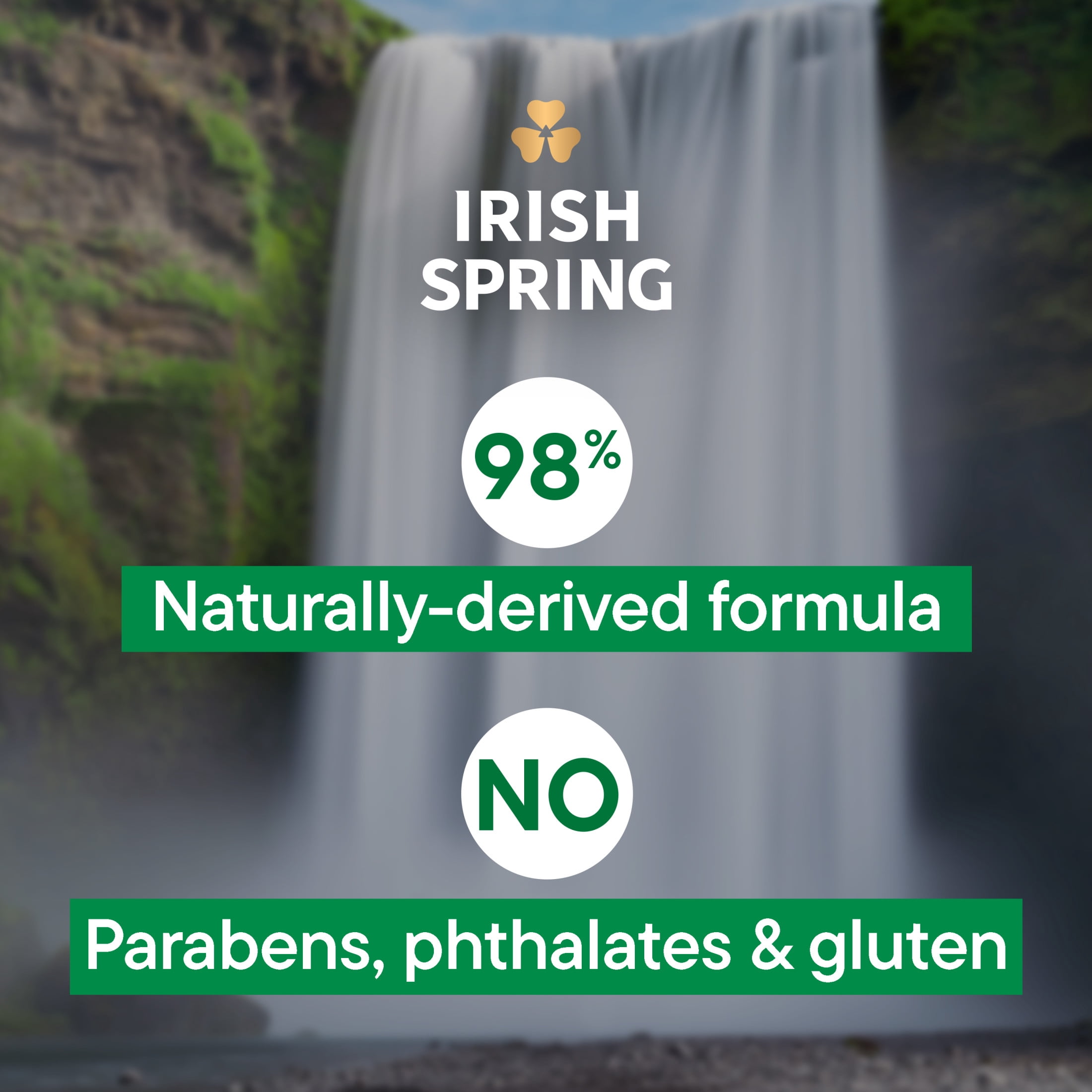 Irish Spring Original Deodorant Bar Soap for Men, Deep Cleaning Formula with Flaxseed Oil (Green, 4 Pack of 3.7 oz Bars) 4h2vz