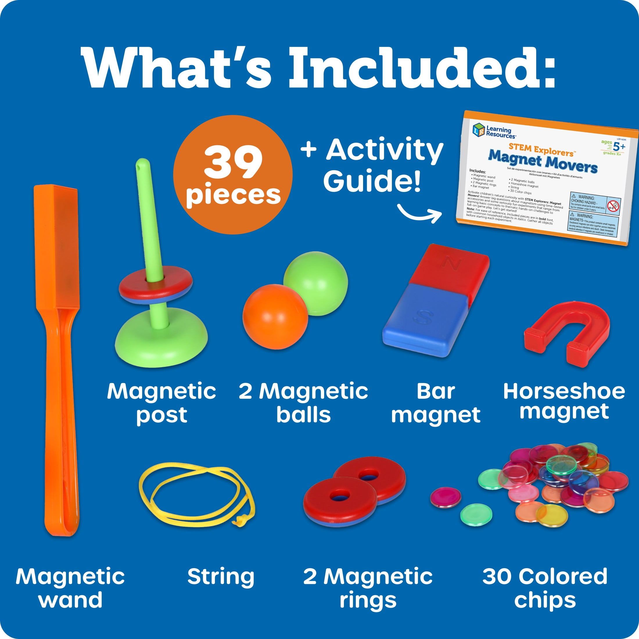 Learning Resources STEM Explorers Magnet Movers Science Activity Set (Multi-Color, 1 Set) uqh71
