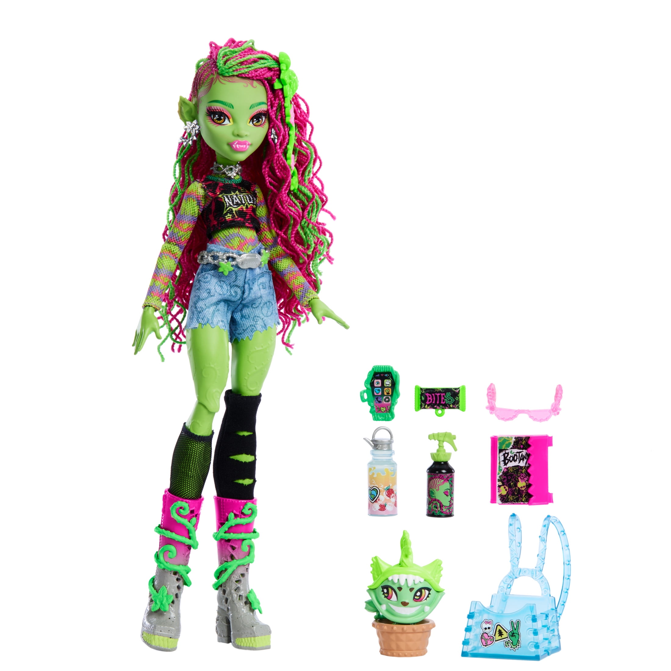 Monster High Venus McFlytrap Fashion Doll with Pet Chewlian and Accessories (11 in) s1vvp