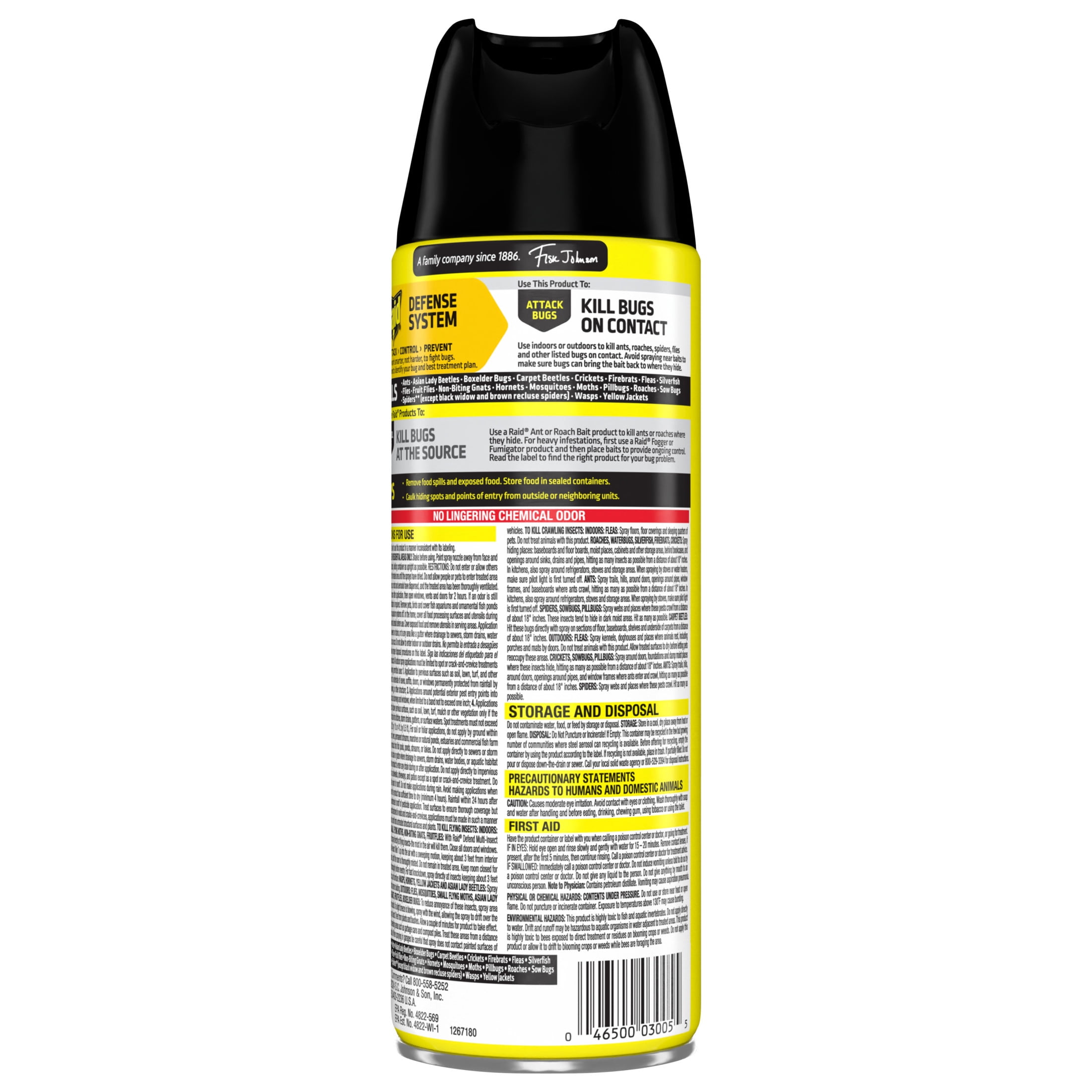 Raid Multi-Insect Killer Spray for Indoor and Outdoor Use (15 oz) ikq5t