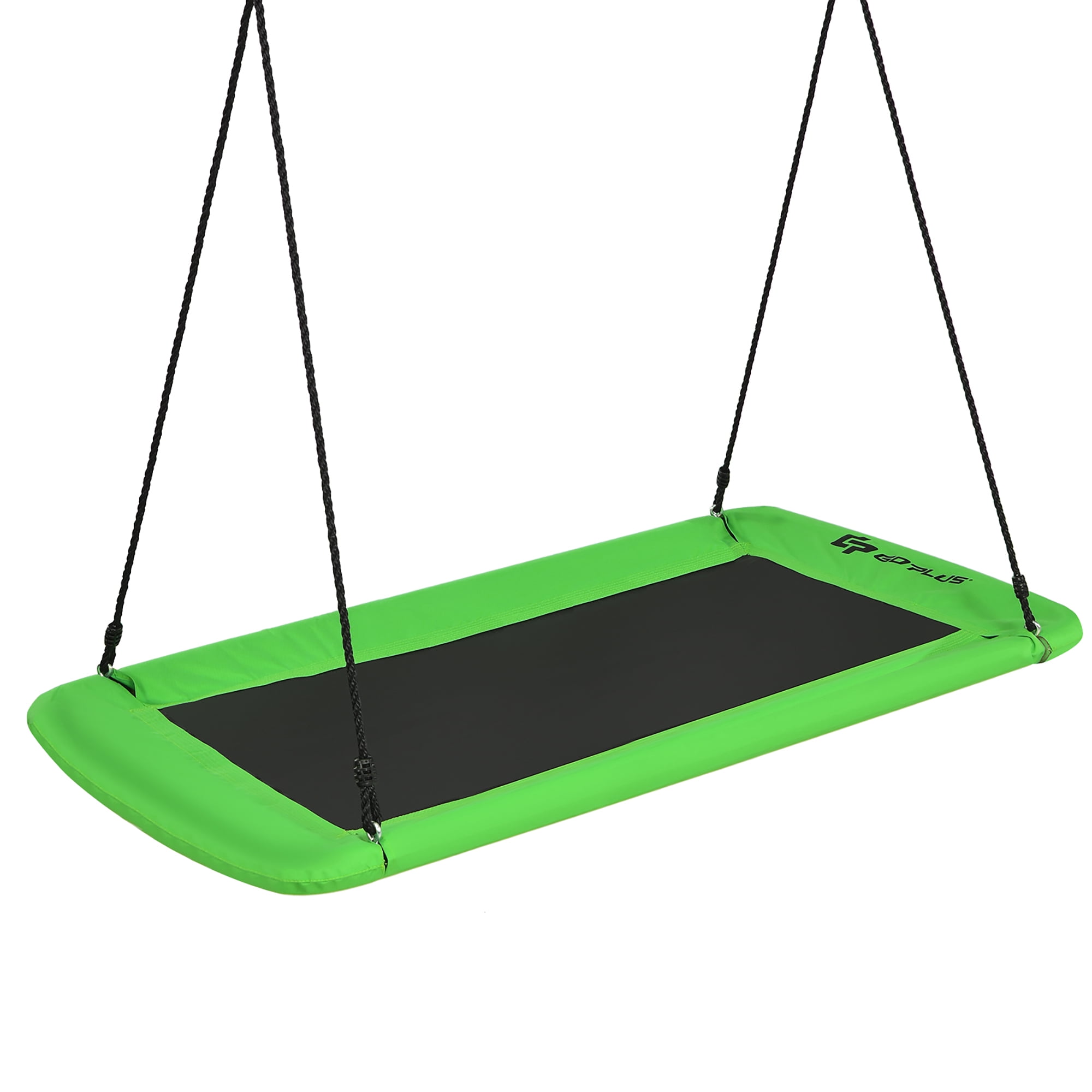 Costway Giant Platform Tree Swing with Hanging Straps (Green, 60 in) pd4s1