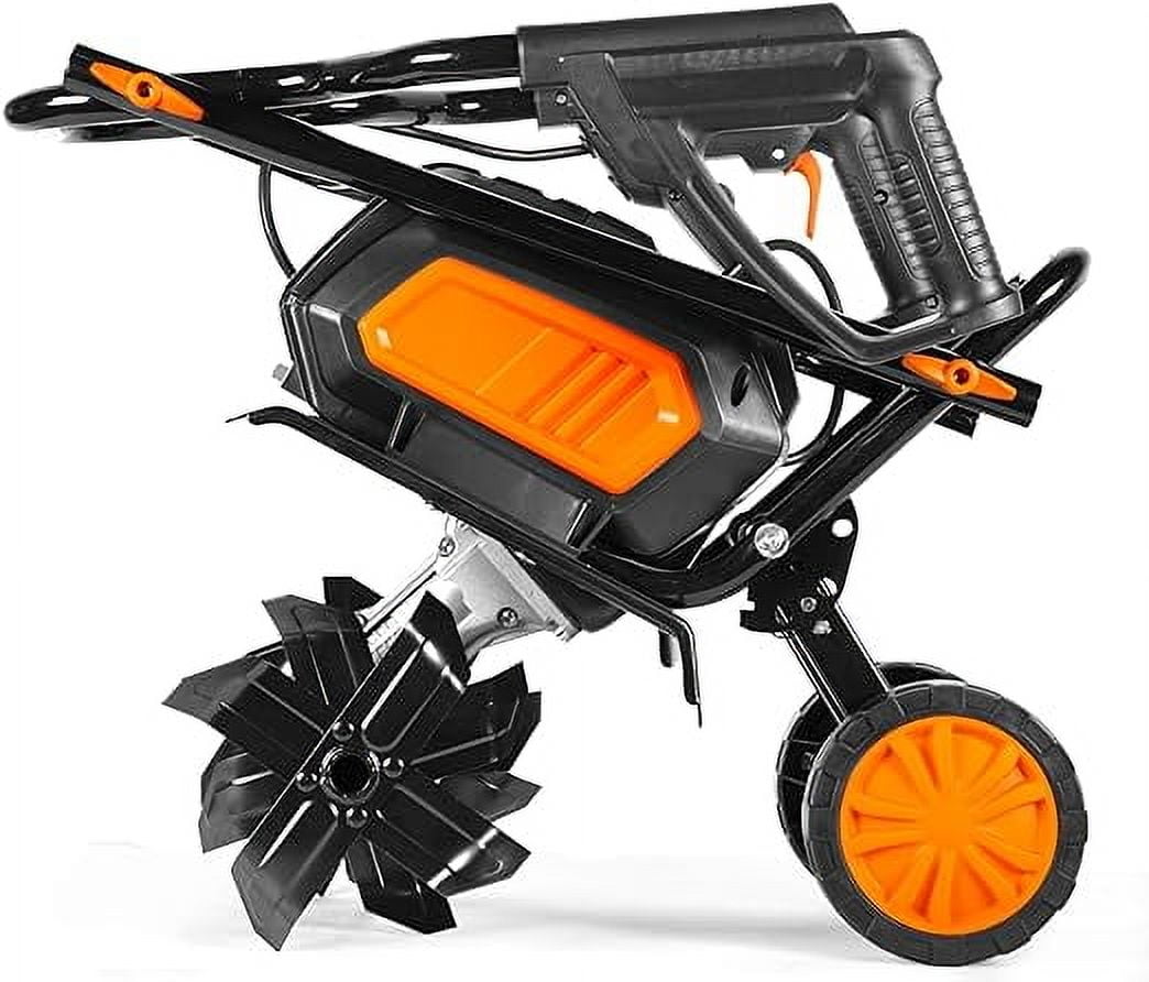 WEN 20V Max Cordless Electric Tiller (14-Inch, Brushless Motor, Includes 2 Batteries) 88mjm