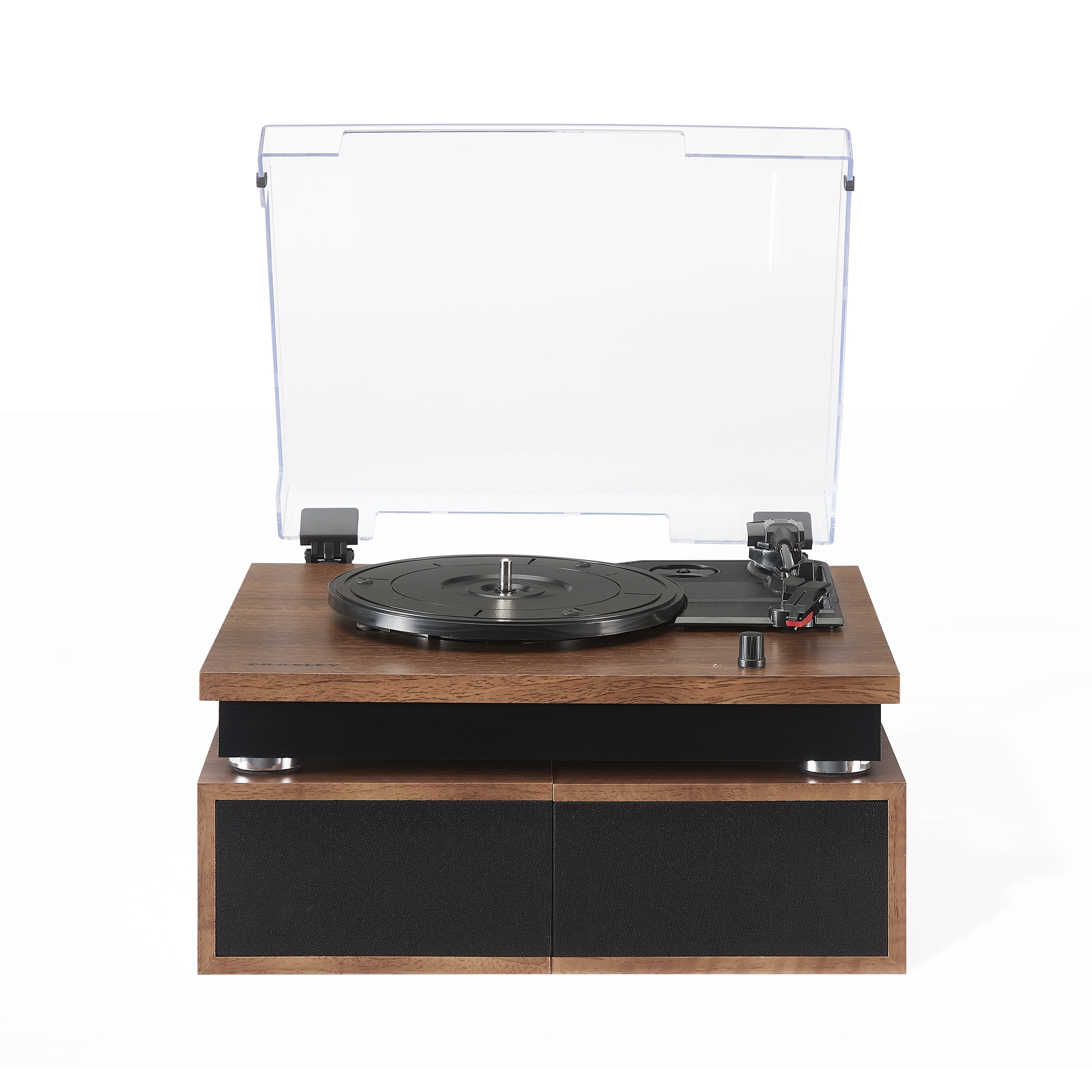 Crosley Riff Bluetooth Vinyl Record Player with Speakers (3-Speed Turntable, 6 Modular Layouts) x6qj5