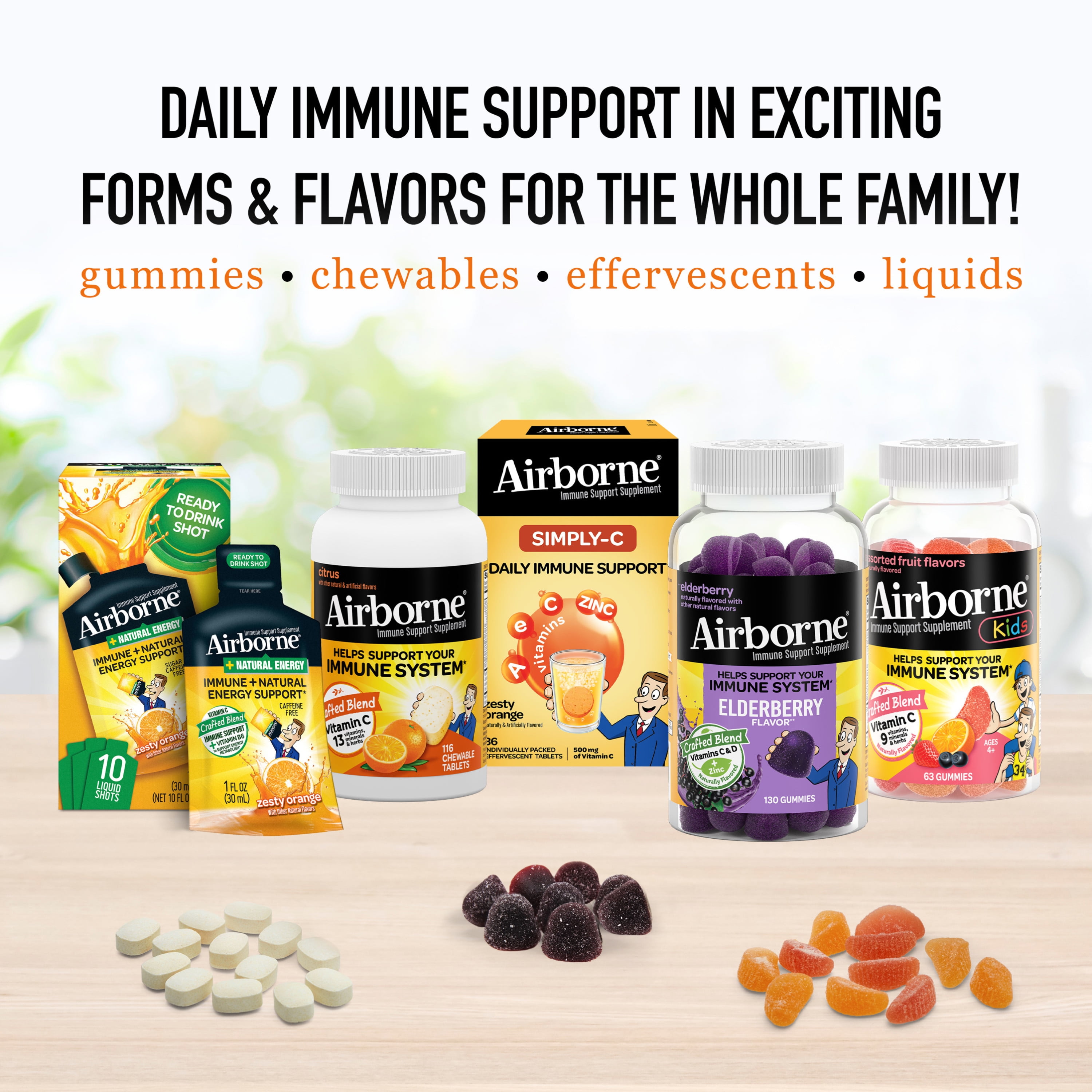 Airborne Vitamin C Immune Support Effervescent Tablets with Zinc and Selenium (Citrus, 32 ct) j5s1z