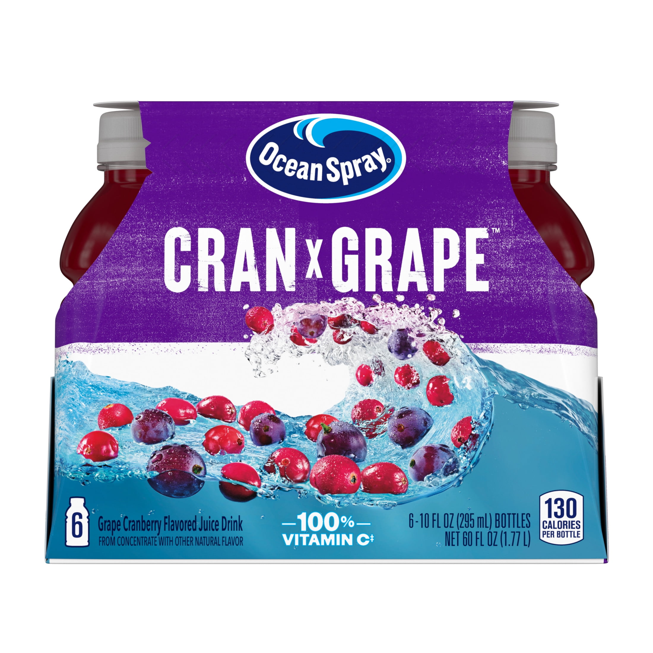 Ocean Spray Cran-Grape Cranberry Grape Juice Drink (6 Pack, 10 fl oz) ebims