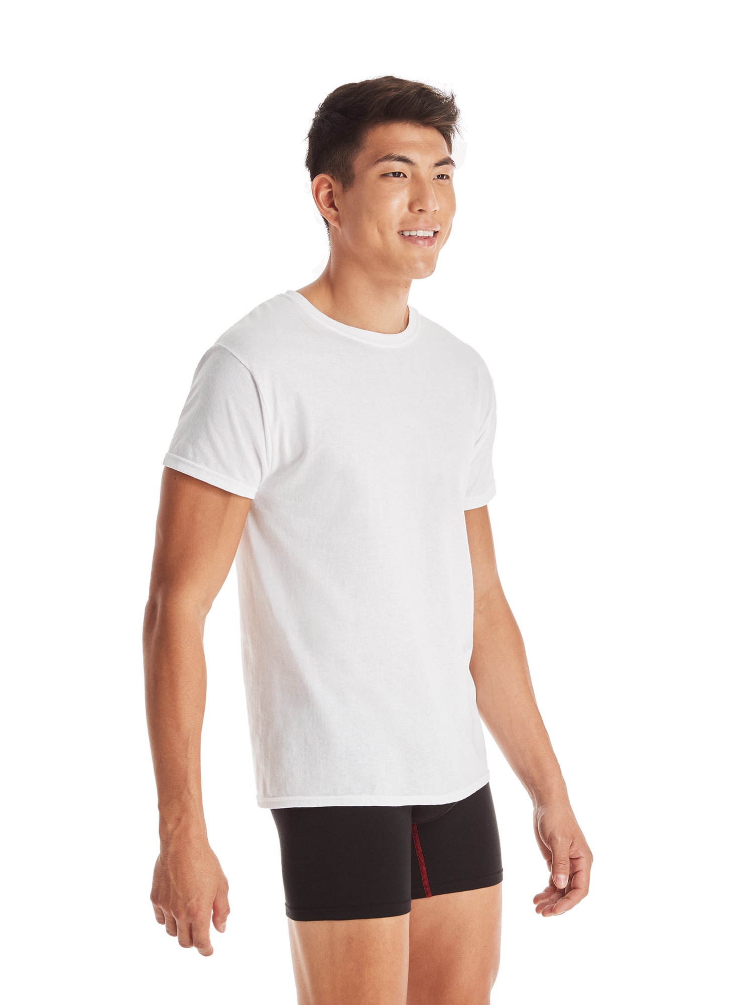 Hanes Men's Crewneck Undershirt Multipack (White, L, 10 Pack) xsqpd