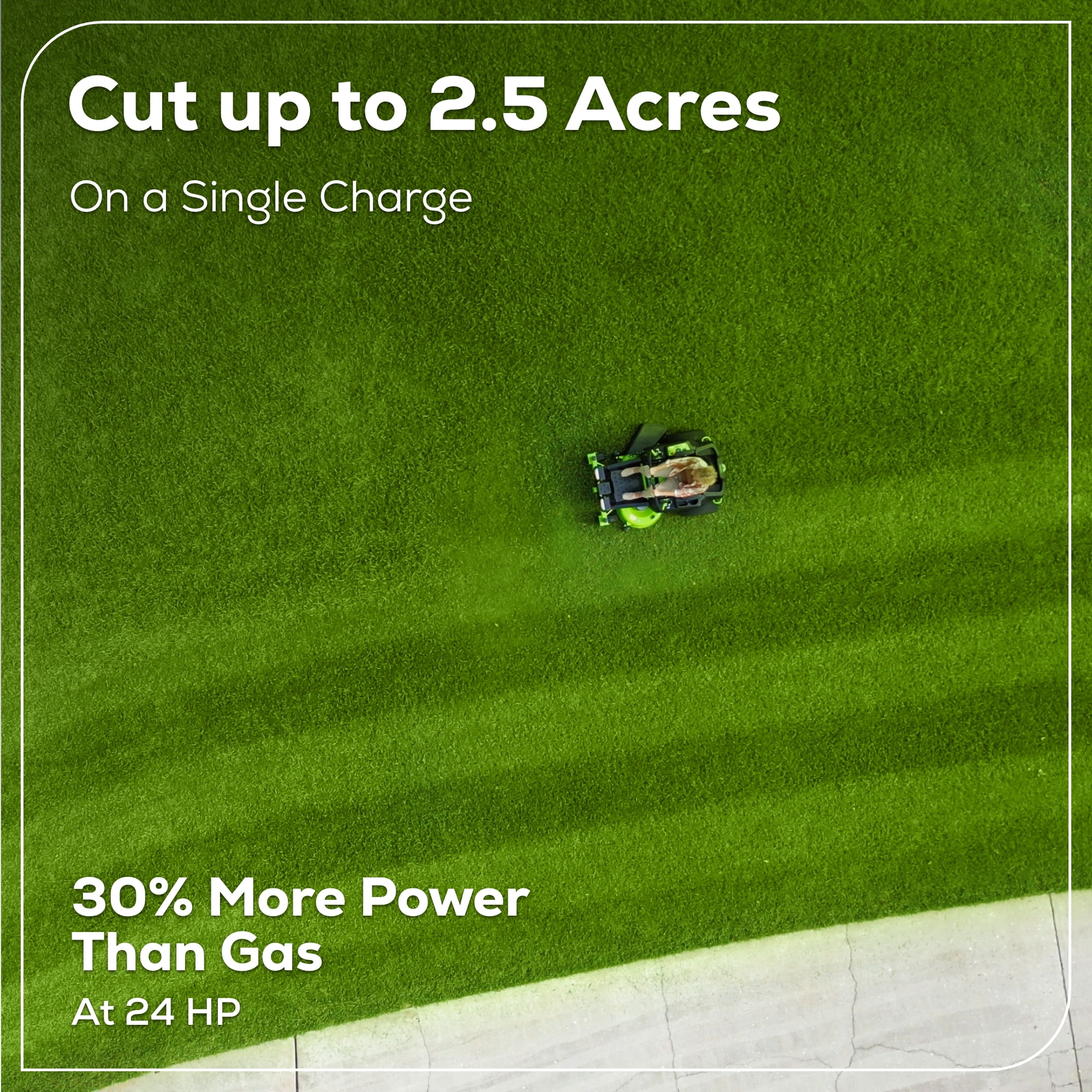 Greenworks 60V 42 in. Cordless Crossover-Z Zero Turn Riding Lawn Mower (6 Batteries, 1 Charger) v0zhx