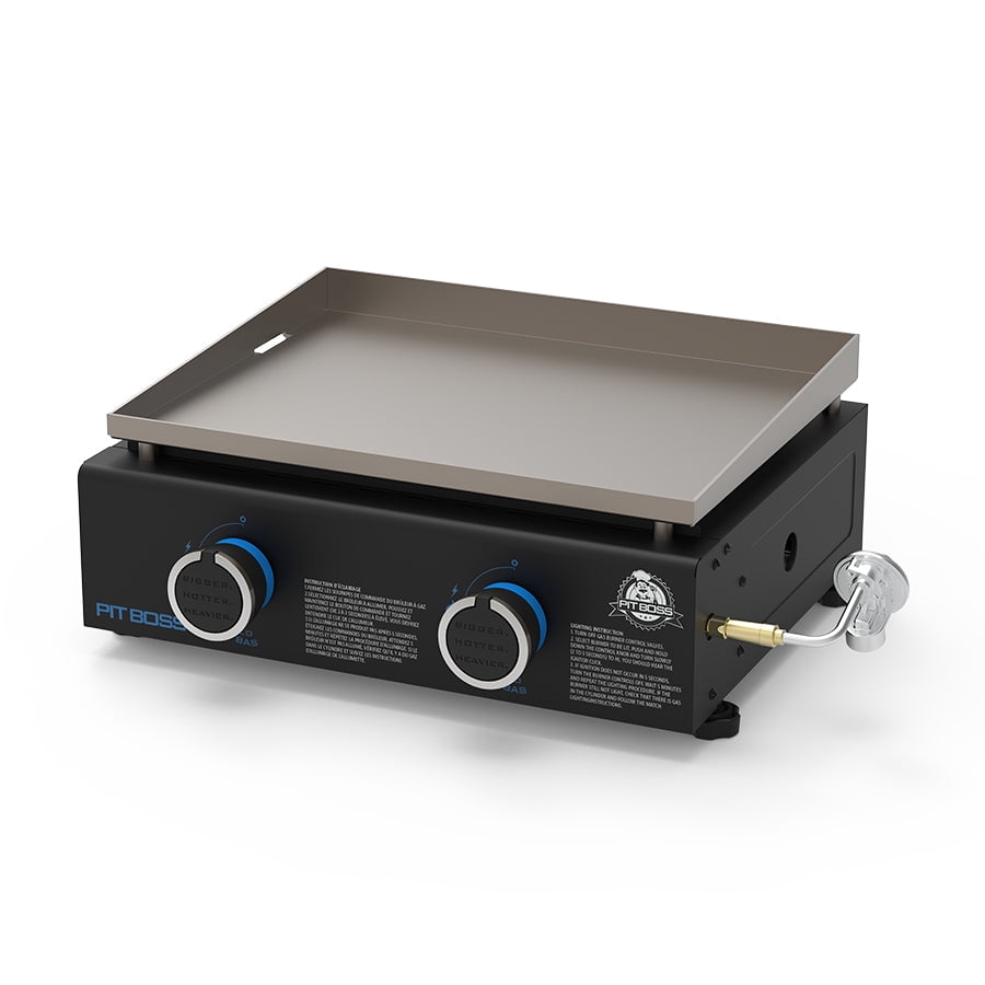 Pit Boss 2-Burner Tabletop Propane Gas Griddle with Cover (Black, 265 sq in) titcz