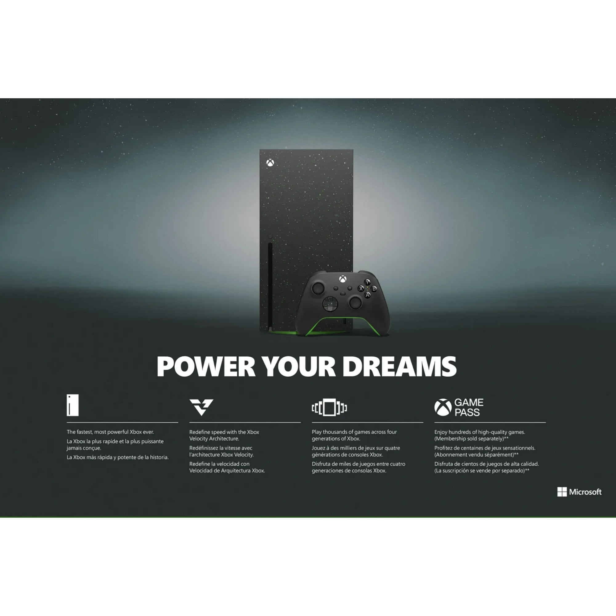 Microsoft Xbox Series X Console 2TB Galaxy Black Special Edition (Black, 2TB) pl414