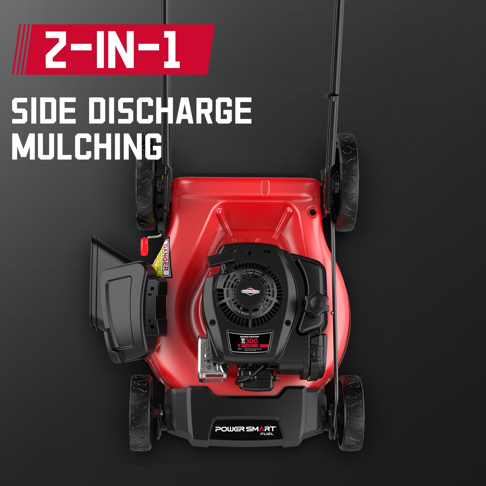 PowerSmart 21 in. 2-in-1 Gas Push Mower with Briggs and Stratton 125cc Engine (21 in) mqc8e
