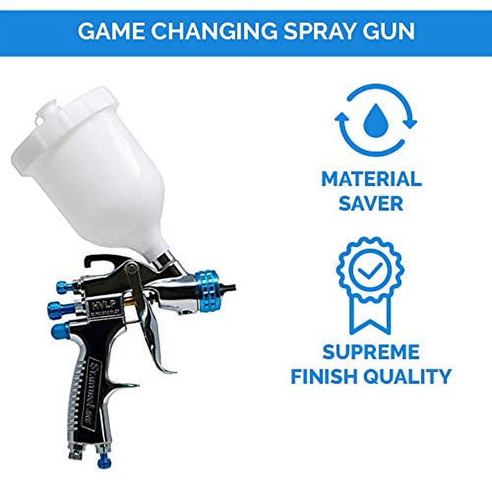 DeVilbiss StartingLine HVLP Spray Gun (White, 20.3 fl oz) j3awf