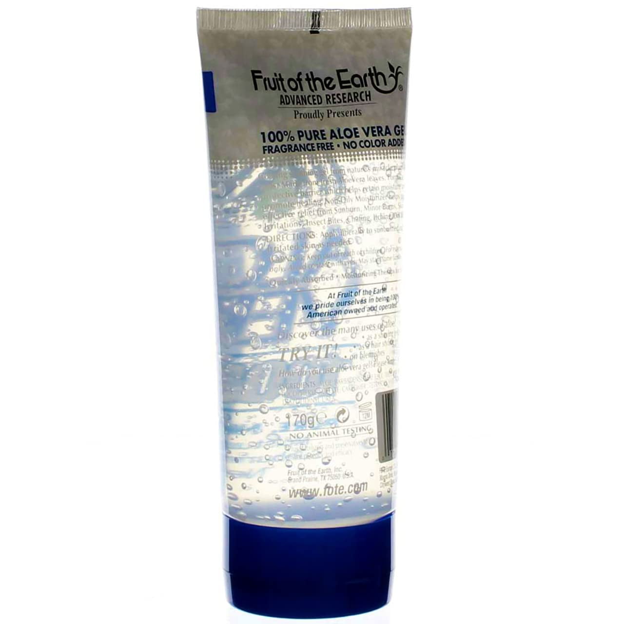 Fruit of the Earth Aloe Vera Gel Moisturizer (Clear, 12 oz, 2 Pack) z9y4i