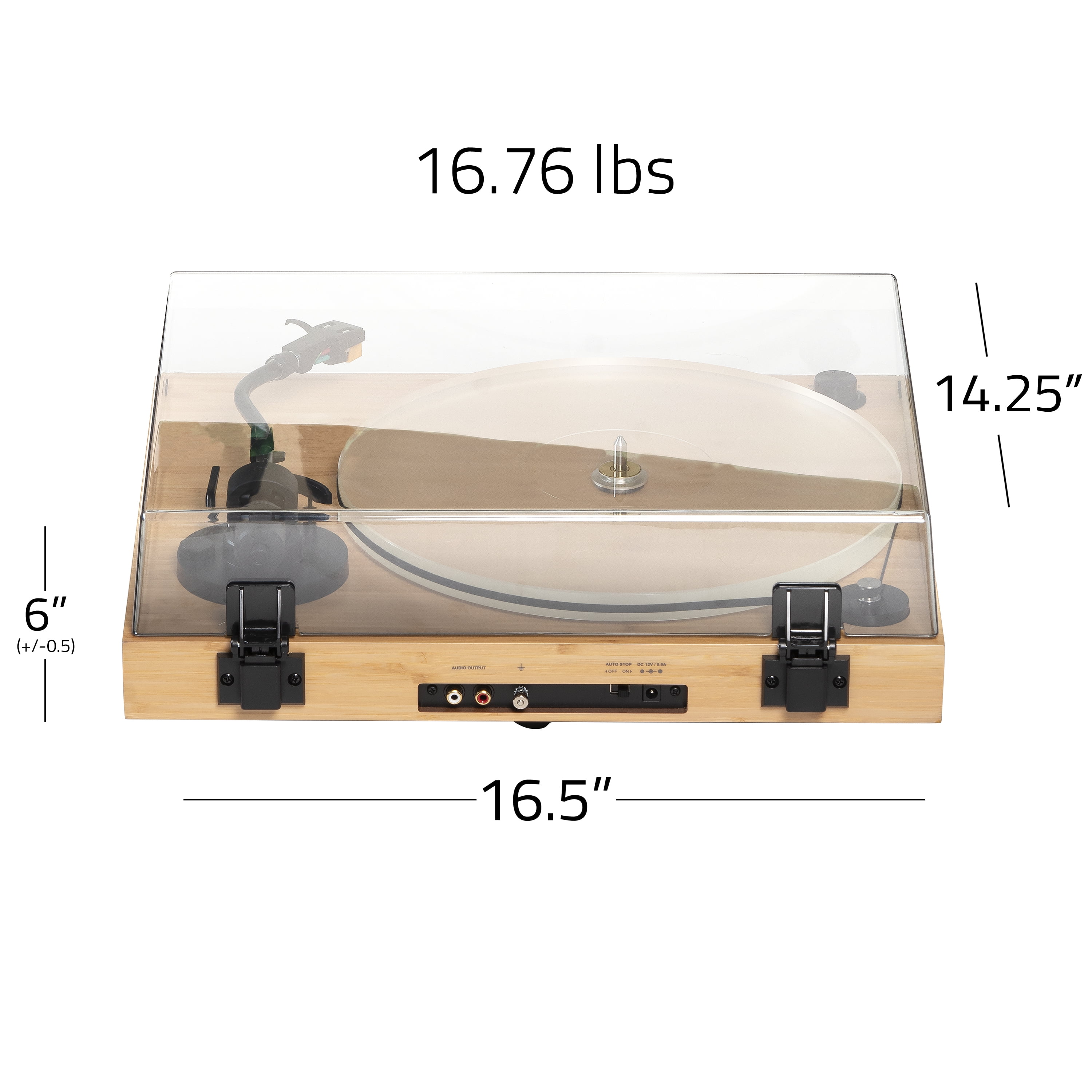 Fluance RT85N Reference High Fidelity Vinyl Record Player with Nagaoka MP-110 Cartridge and Acrylic Platter (Lucky Bamboo) iyla9