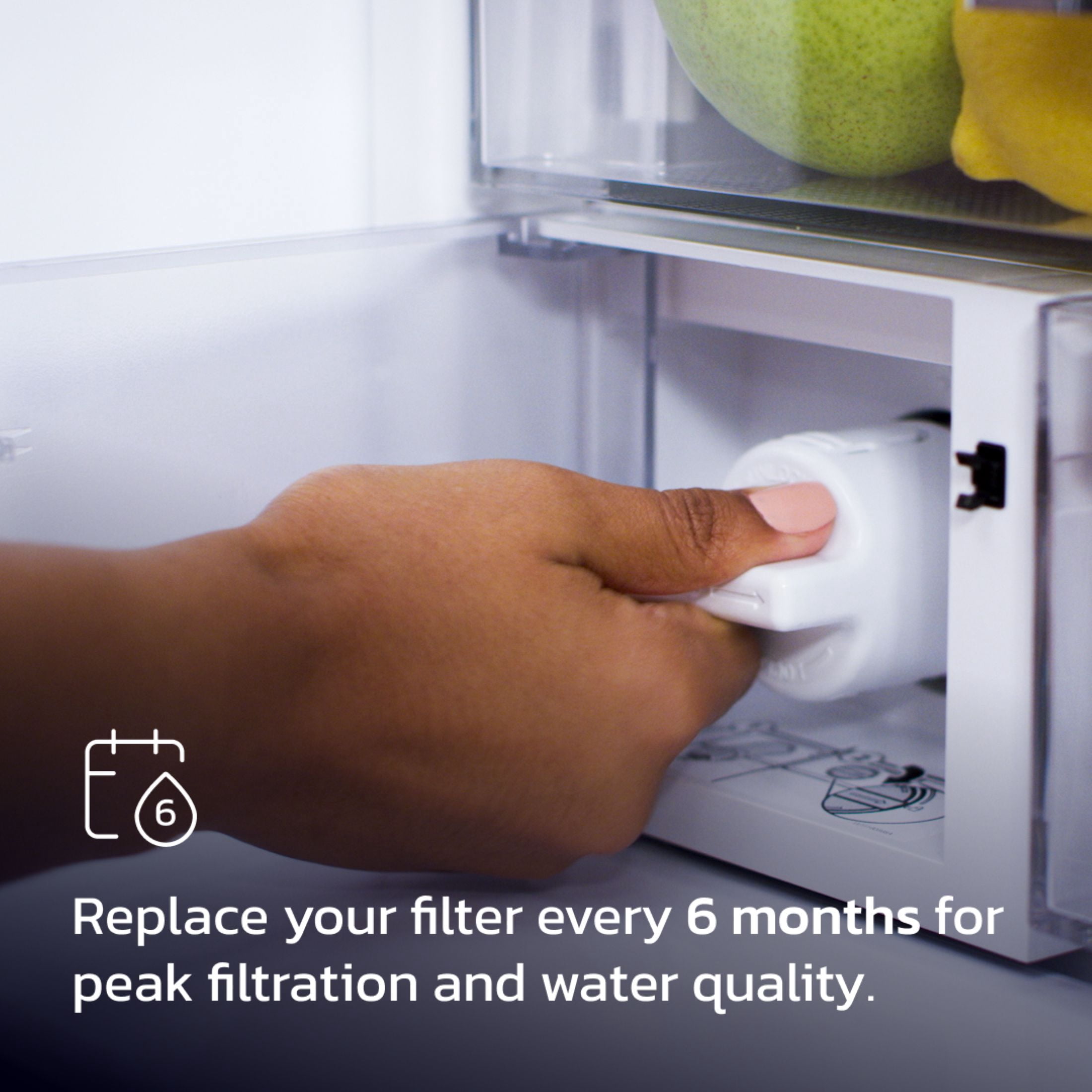 Everydrop by Whirlpool Refrigerator Water Filter 2 (EDR2RXD1, Single-Pack, Orange) sdevo