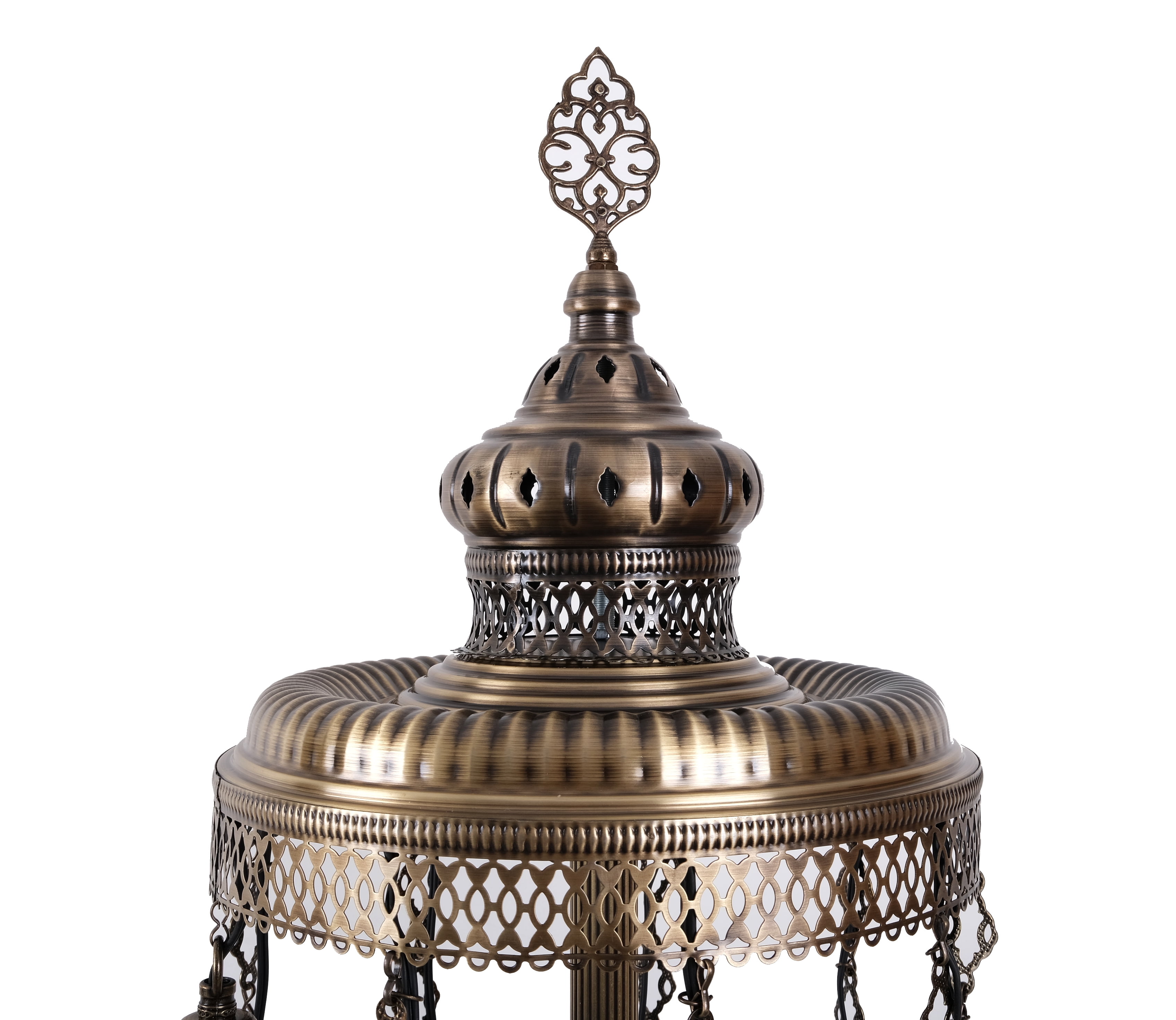 Asylove Turkish Mosaic Floor Lamp, 9 Globe Moroccan Standing Light for Home Decor (Multi-Color, 70 in Height) nr1jb