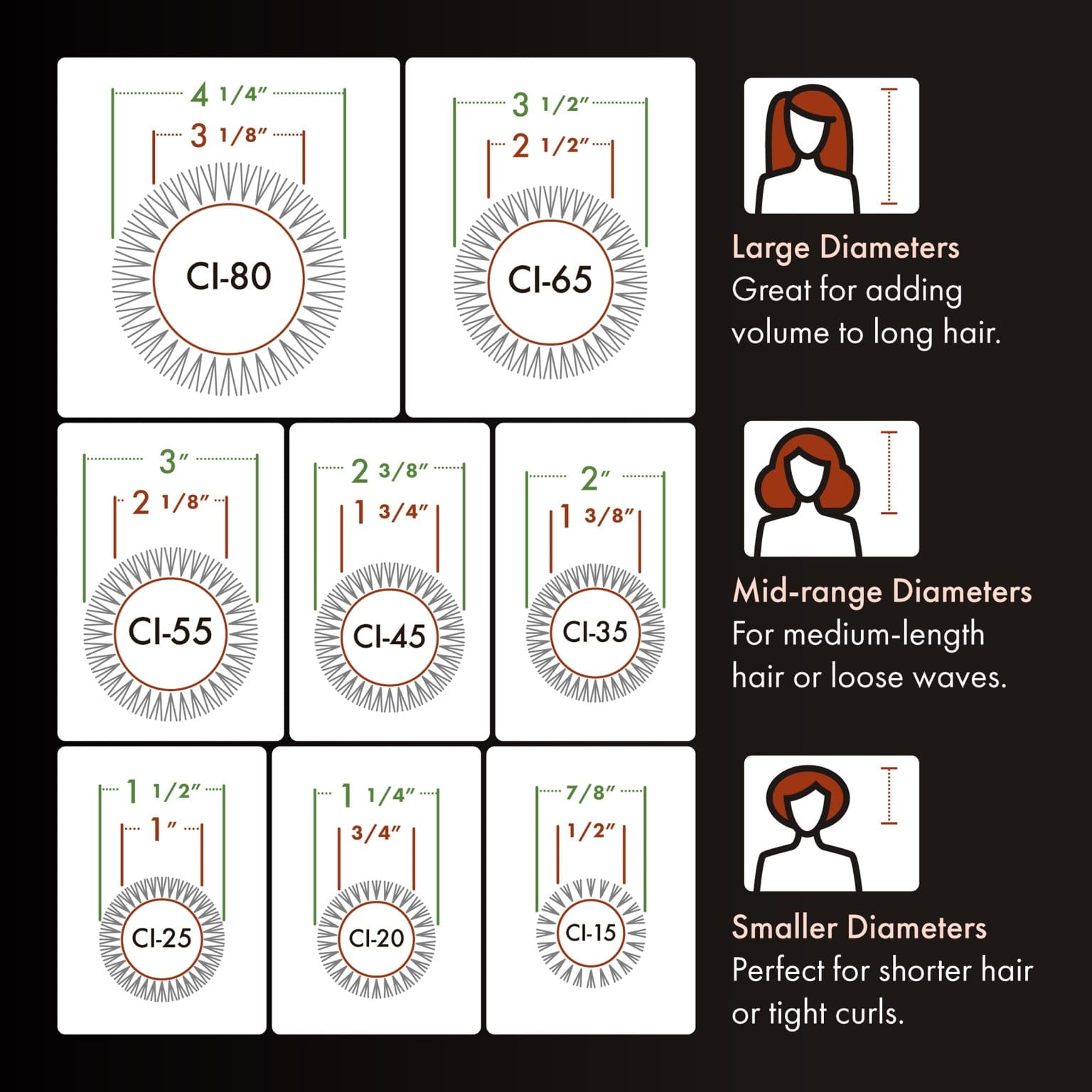 Olivia Garden Ceramic + Ion Thermal Round Hair Brush (0.5 in) sbqqf