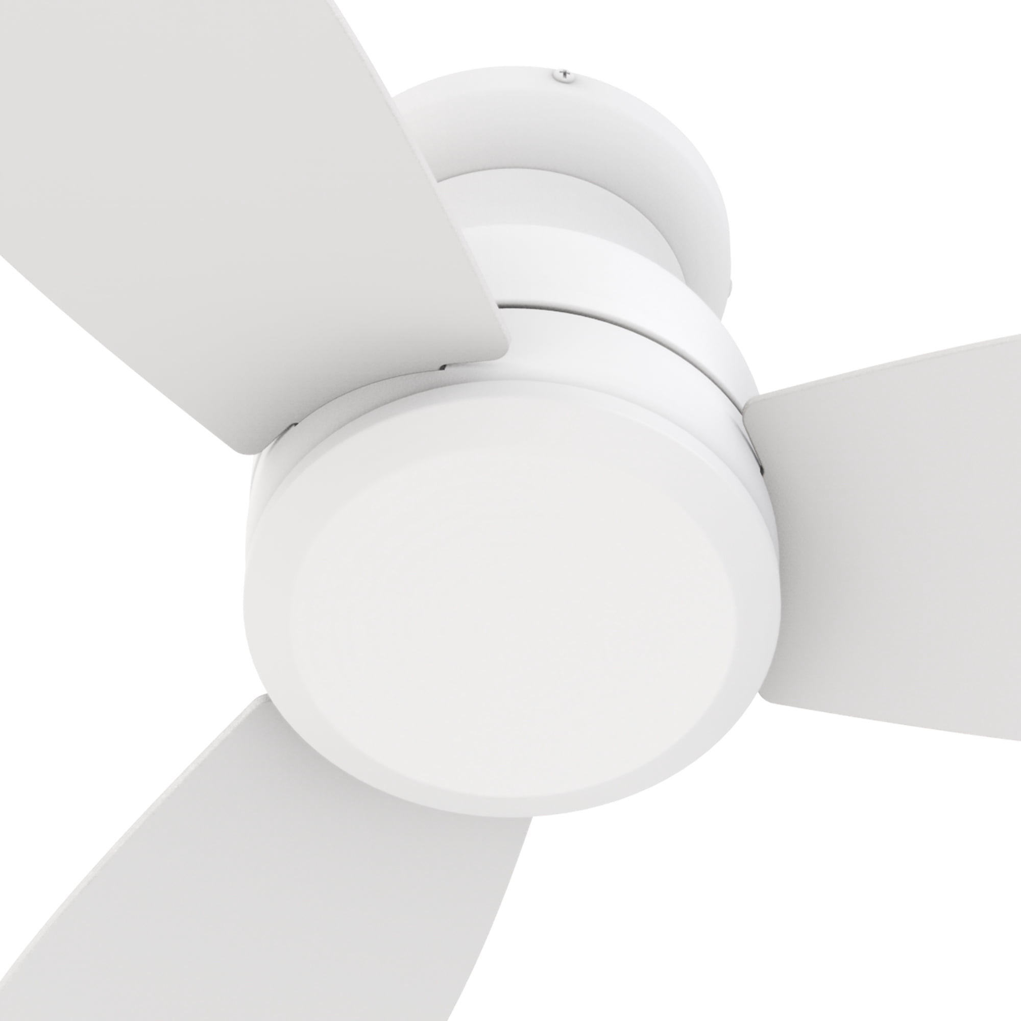 Smaair 48 in Low Profile Indoor Flush Mount Ceiling Fan with Remote Control (No Lights, 10-Speed) c2m94